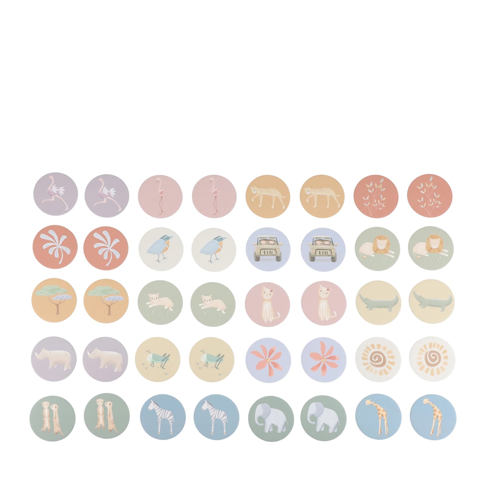 Memory Game - Safari Friends