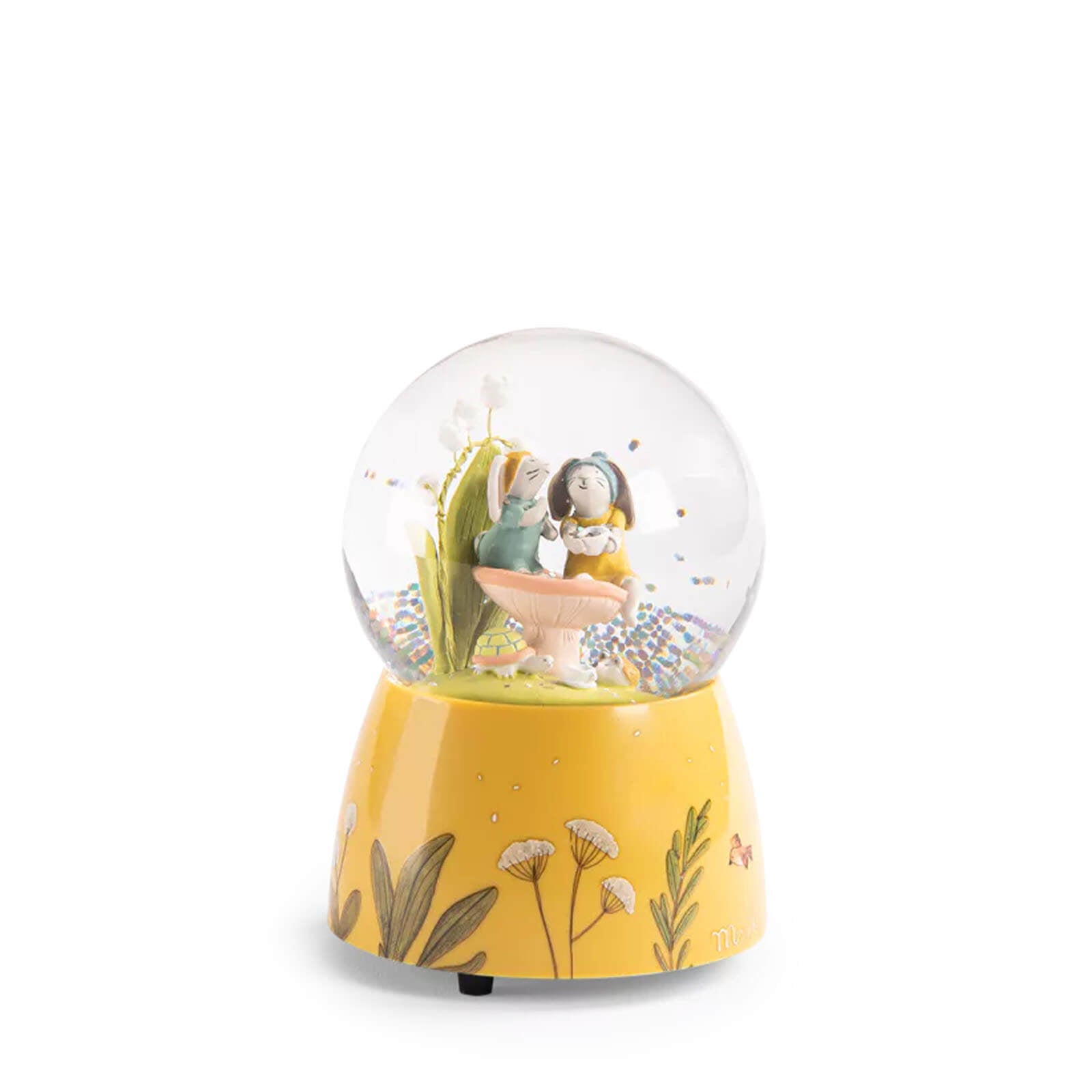 Musical Snow Globe - Trois Petits Lapins