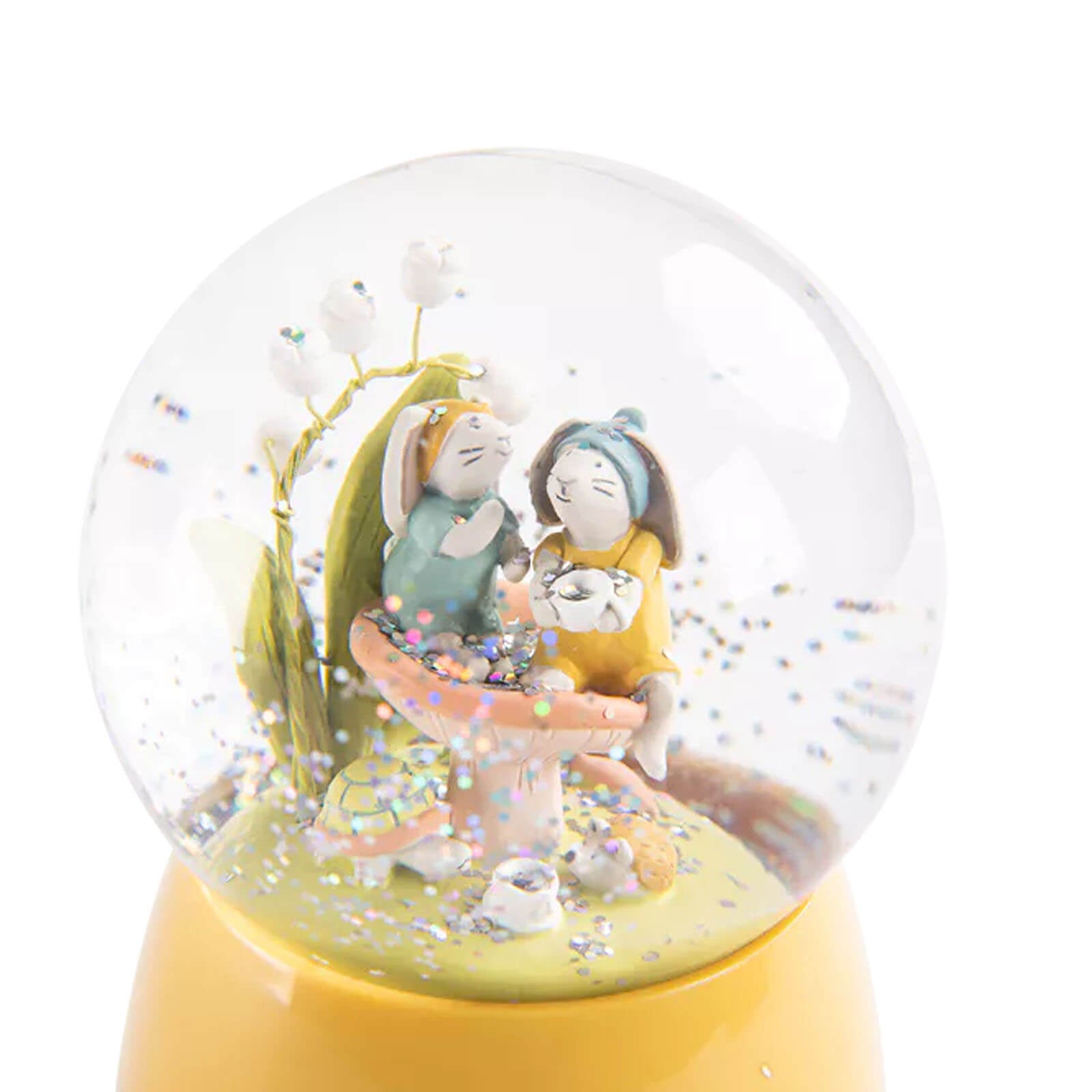 Musical Snow Globe - Trois Petits Lapins