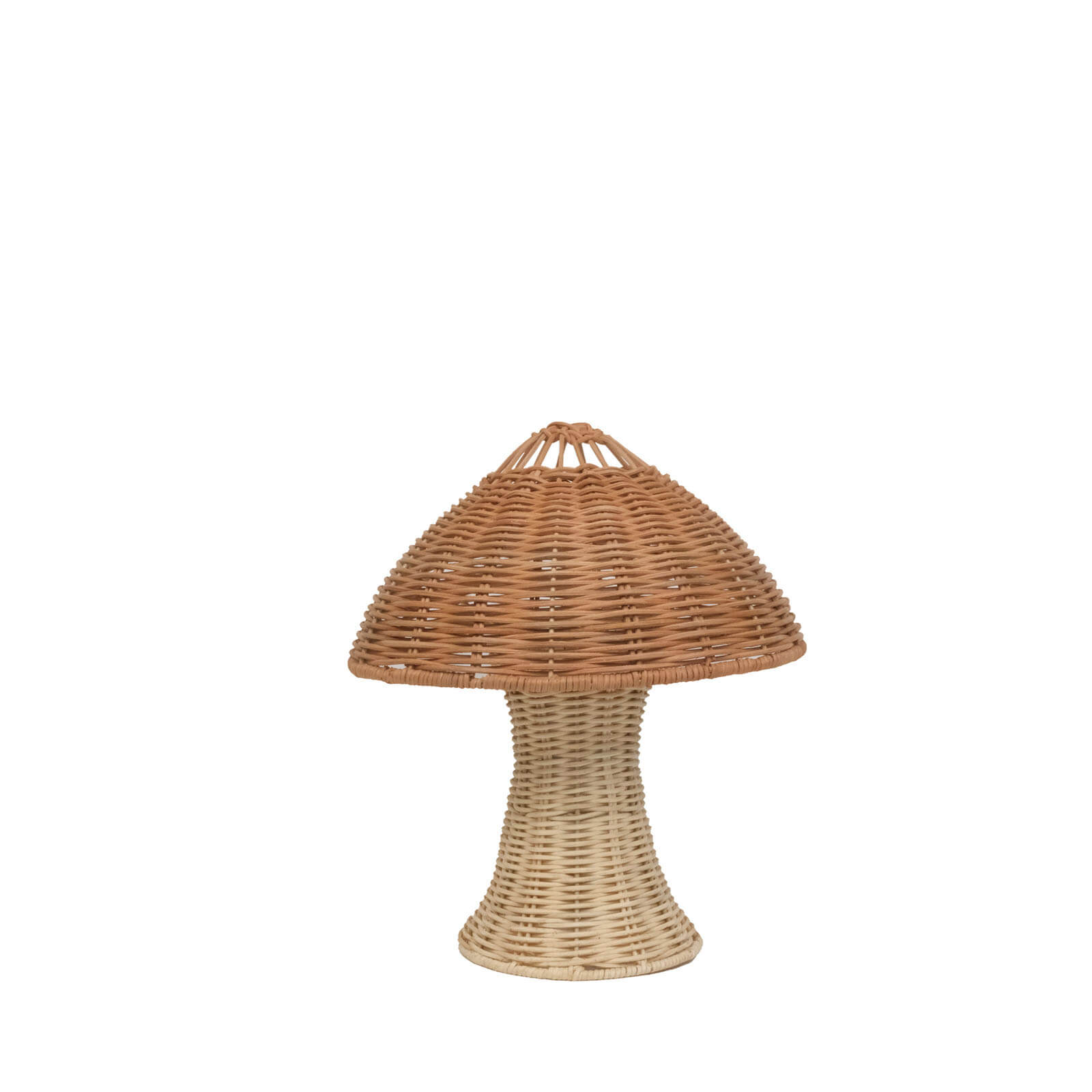 Rattan Mushroom Lamp - Natural