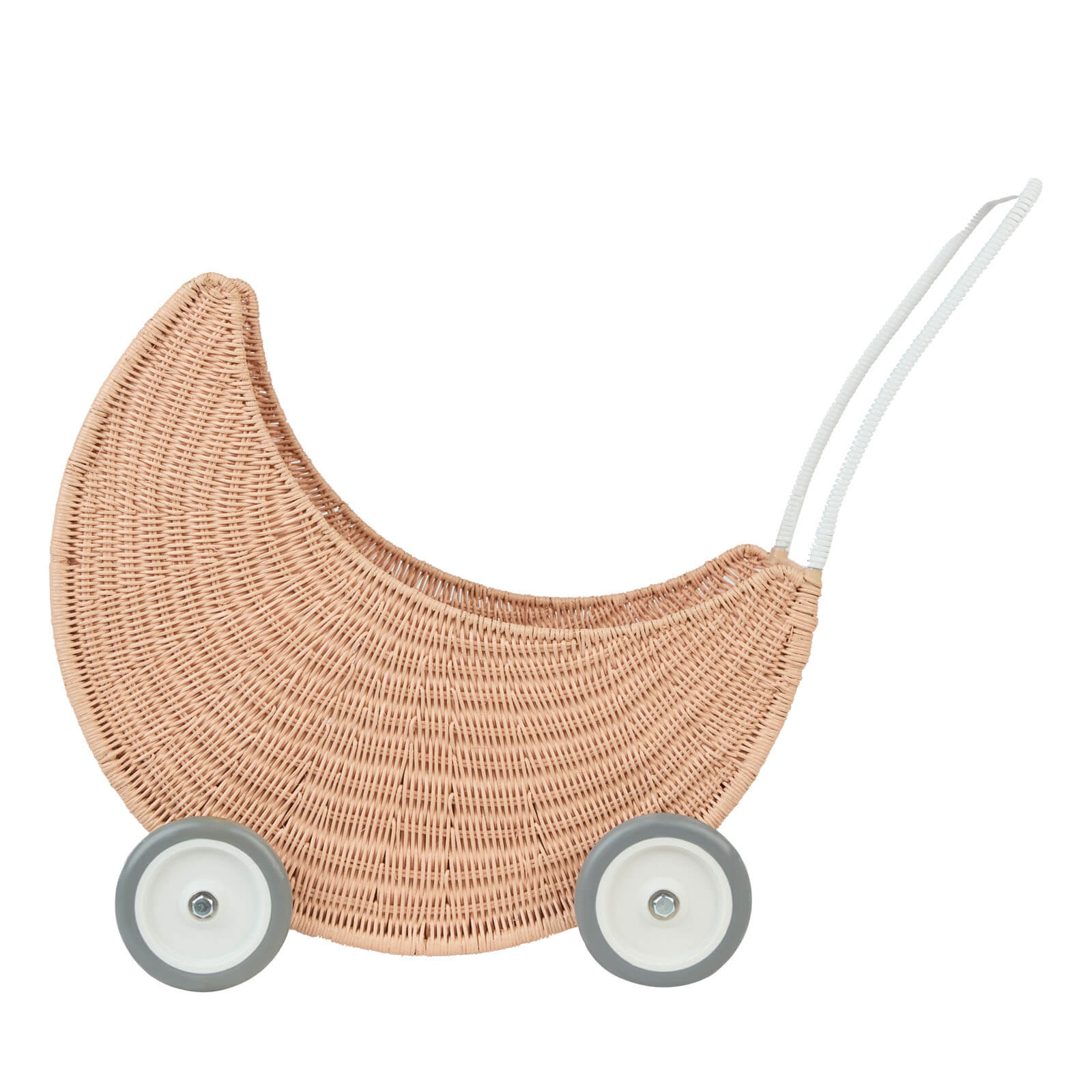 Rattan Moon Stroller - Seashell Pink