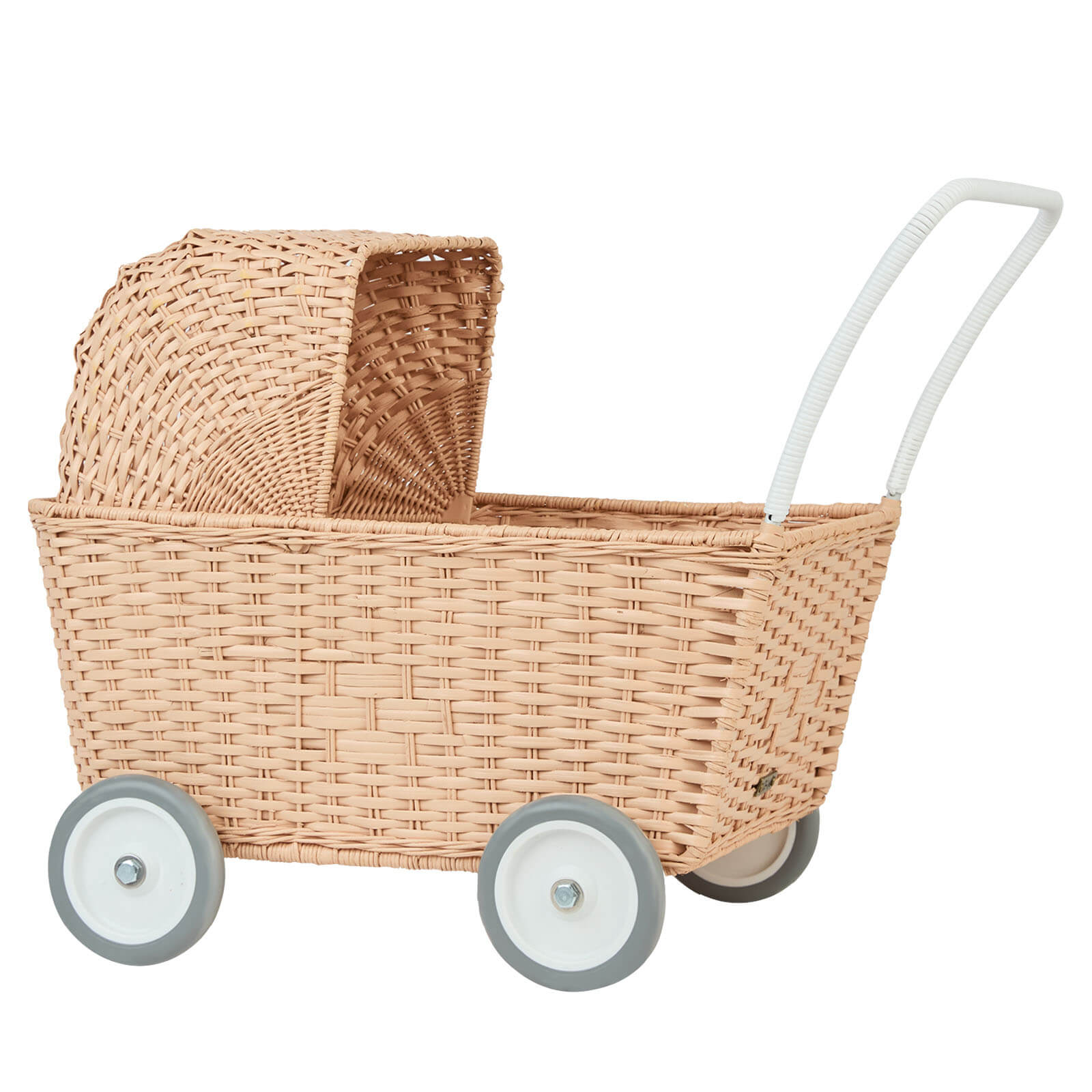 Rattan Stroller - Seashell Pink