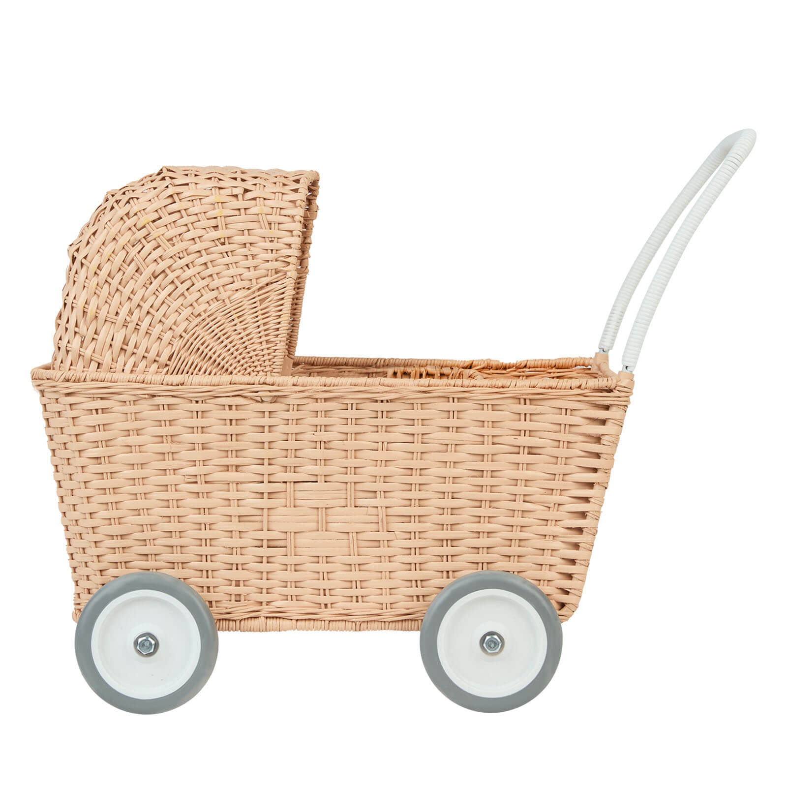 Rattan Stroller - Seashell Pink