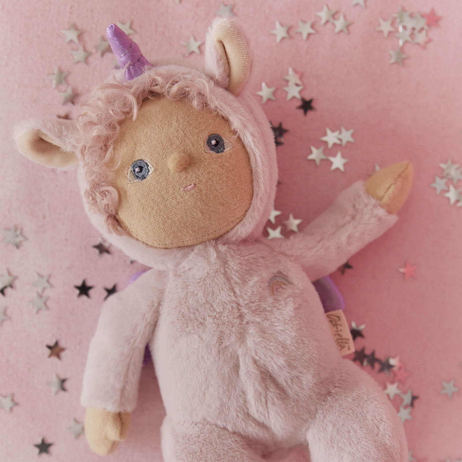 Dinky Dinkum Doll - Una Unicorn Pink