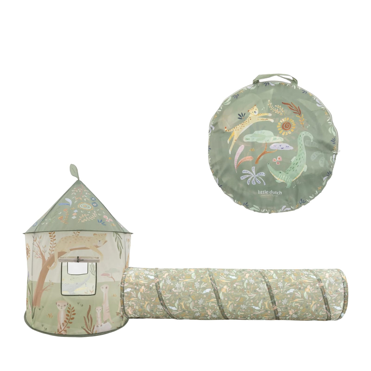 Tent With Play Tunnel - Safari Friends