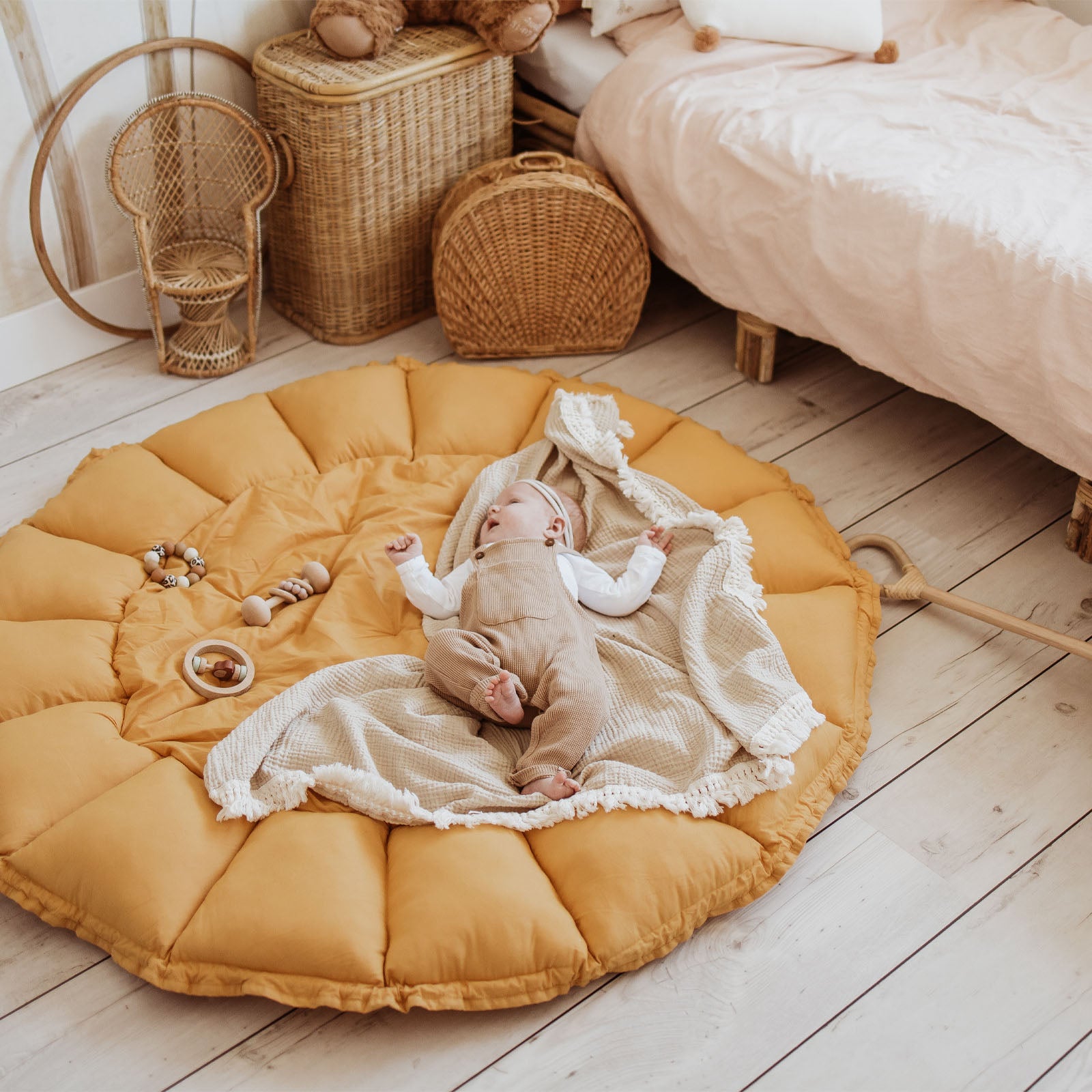 Bloom Mustard Baby Mat / Playmat