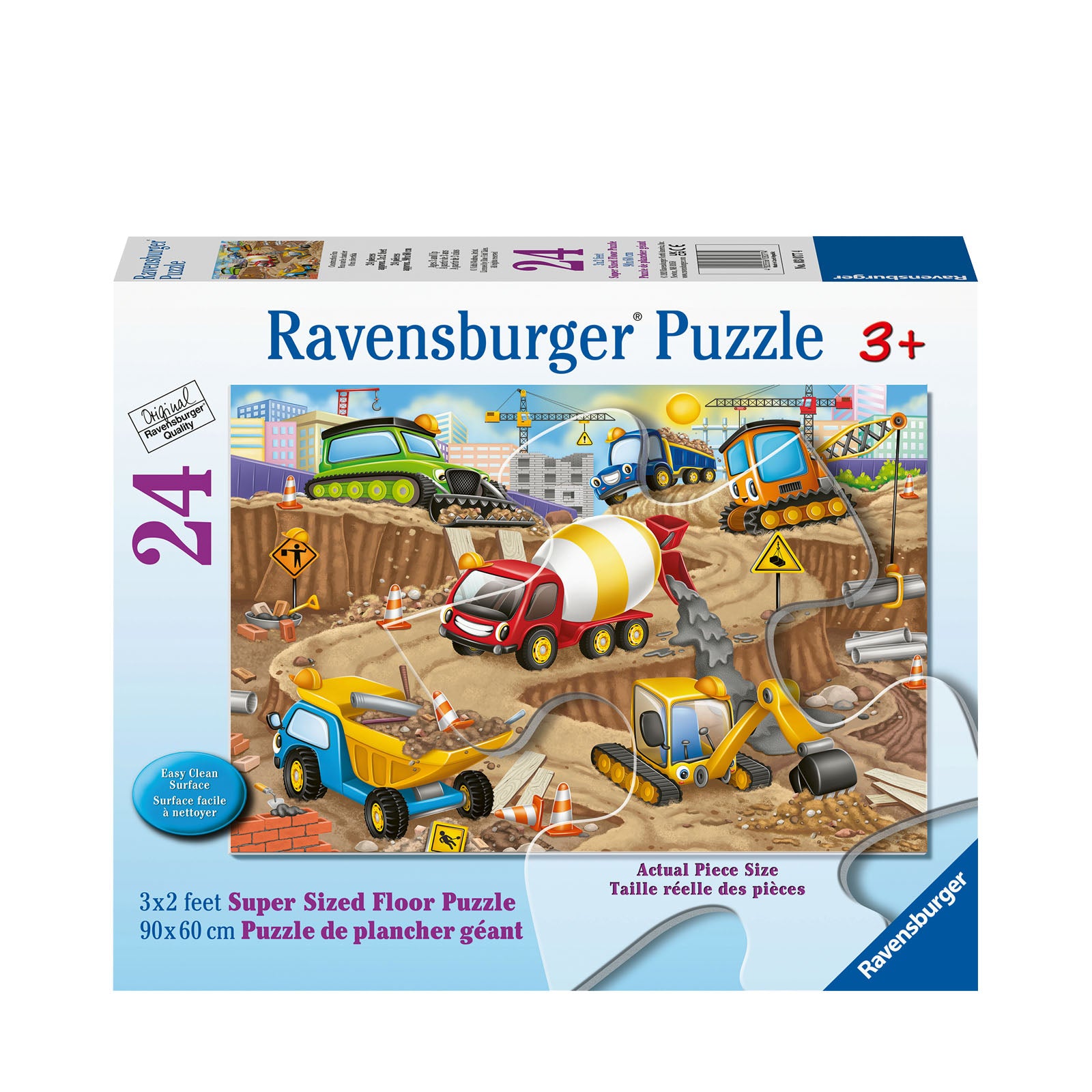 Construction Fun - 24 Piece Giant Floor Puzzle