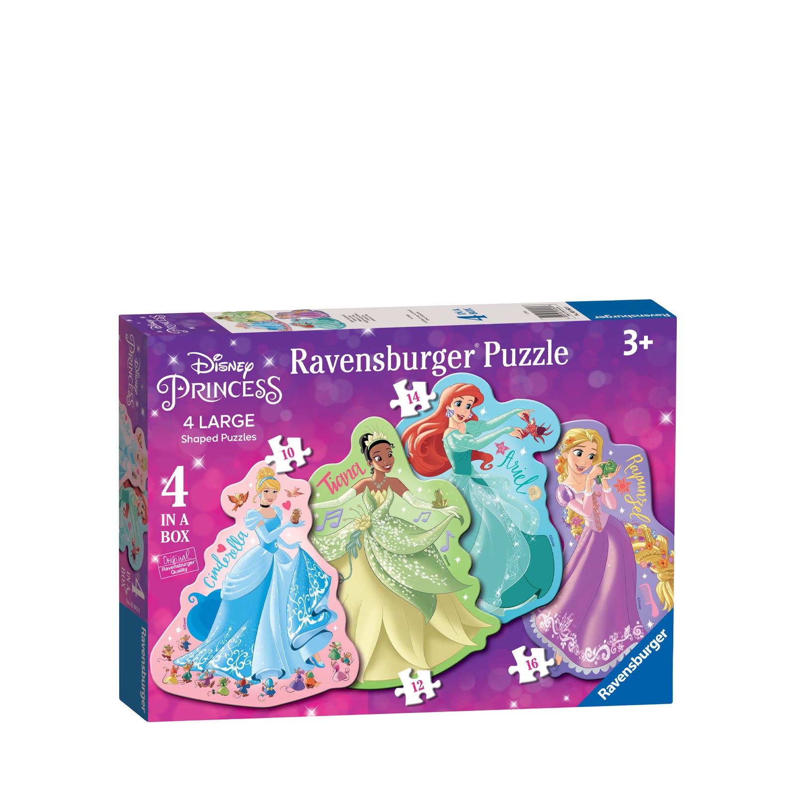 Disney Princess - 4 Shaped Puzzles In a Box