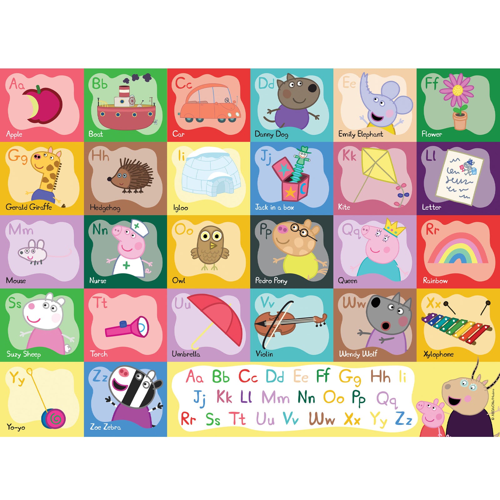 Peppa Pig Alphabet - Giant Floor Puzzle 24 Piece