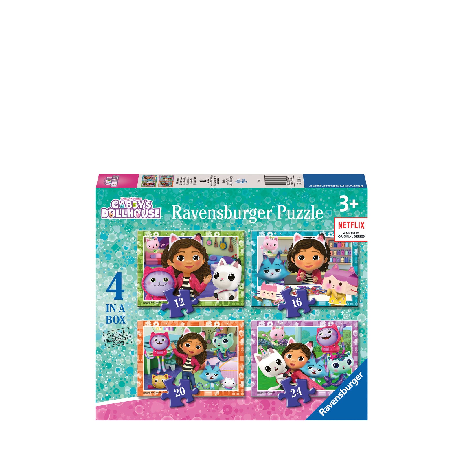 Gabbys Dollhouse - 4 Puzzles In a Box