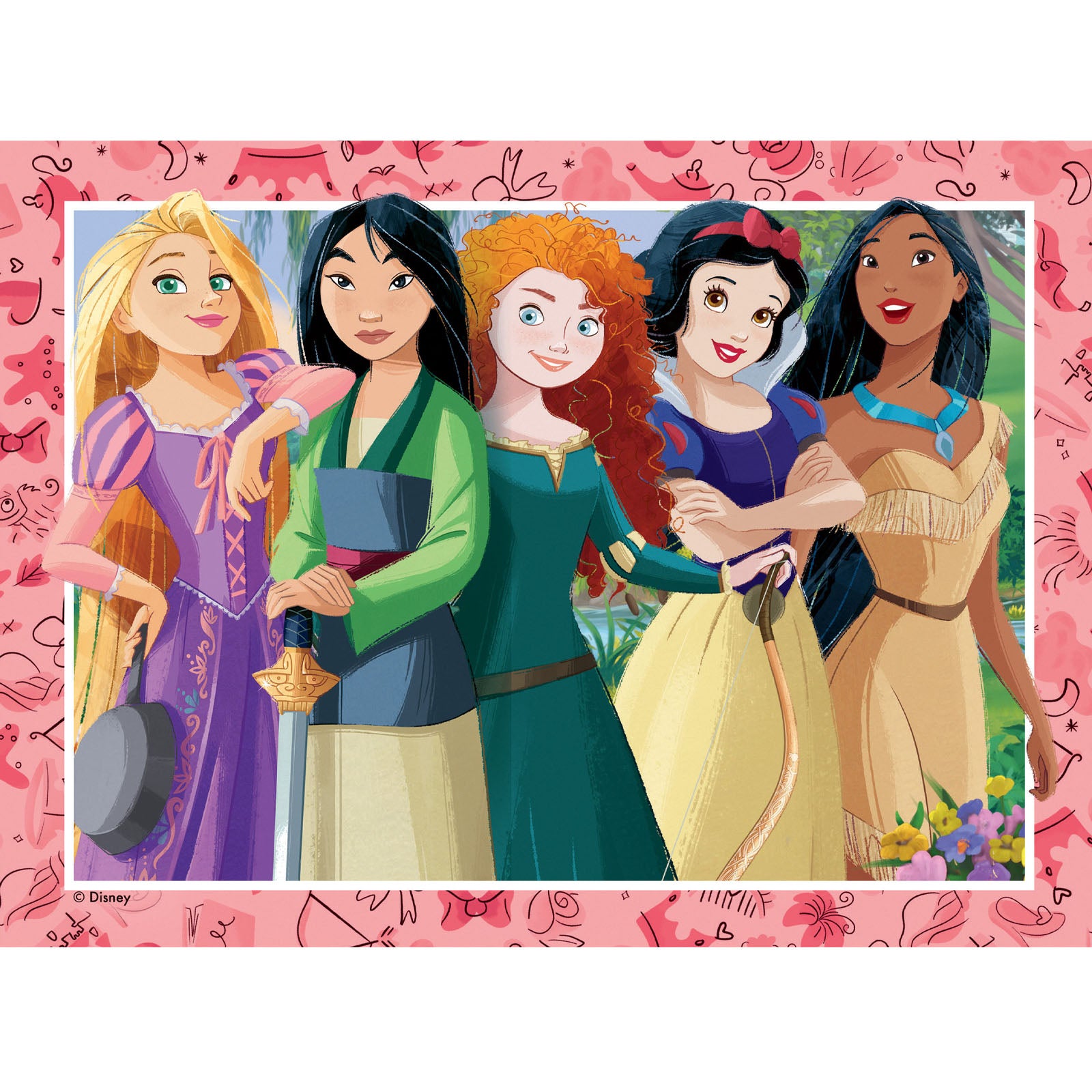 Disney Princess - 4 Puzzles In a Box