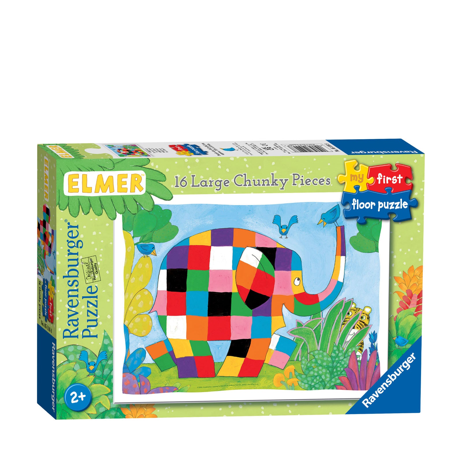 Elmer the Elephant - 16 Piece Floor Puzzle