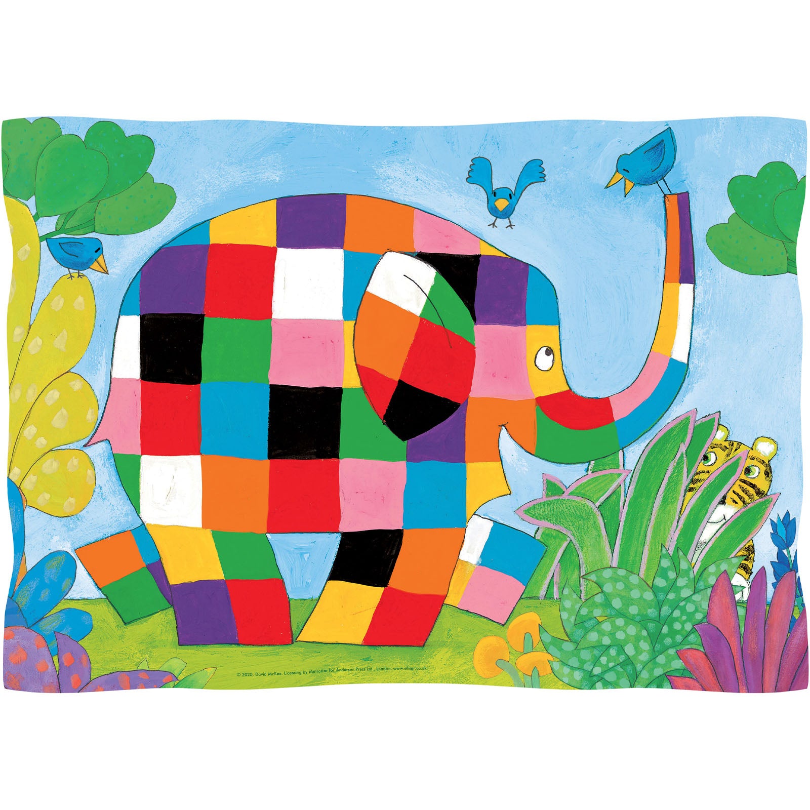 Elmer the Elephant - 16 Piece Floor Puzzle