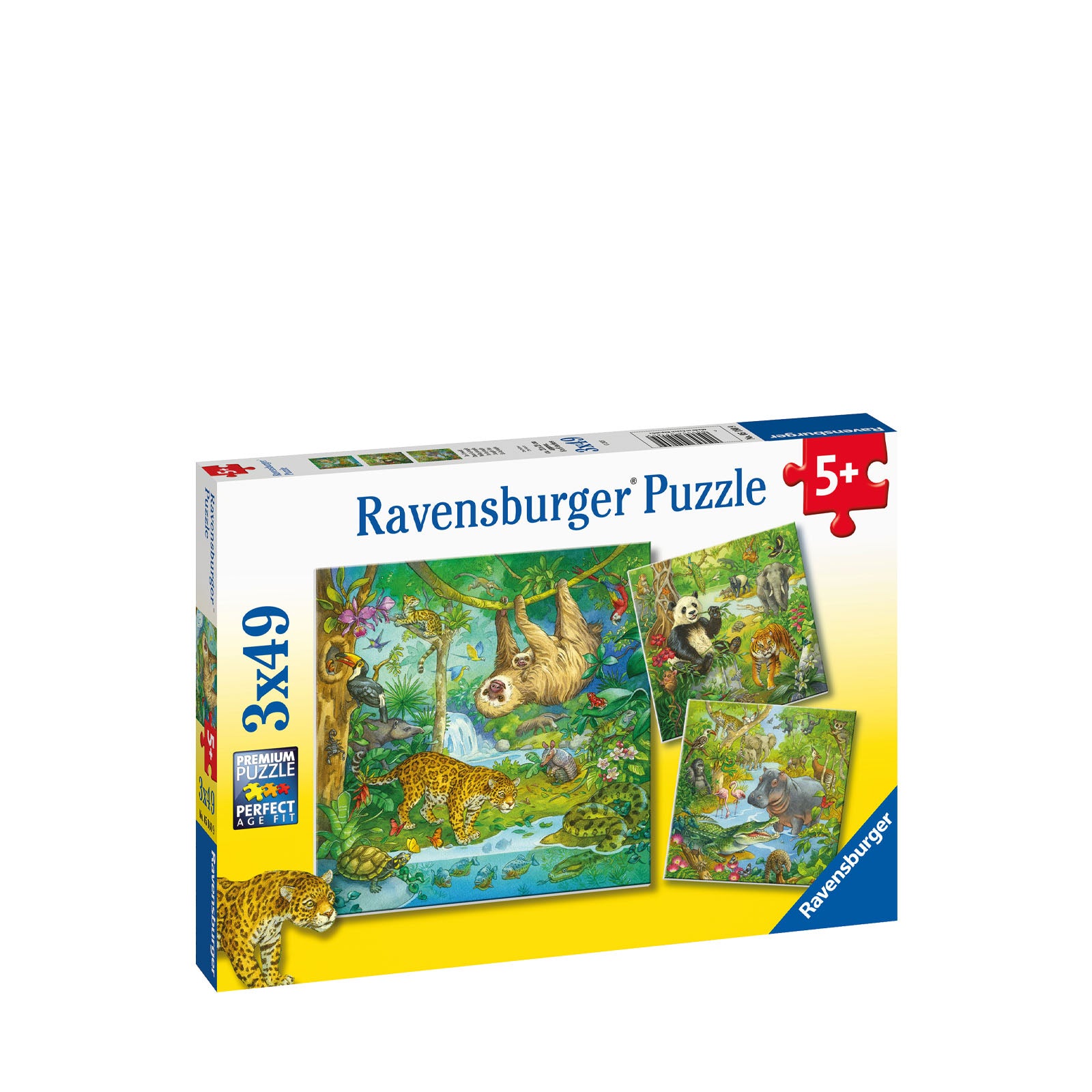 Jungle Fun - 3 x 49 Piece Puzzles