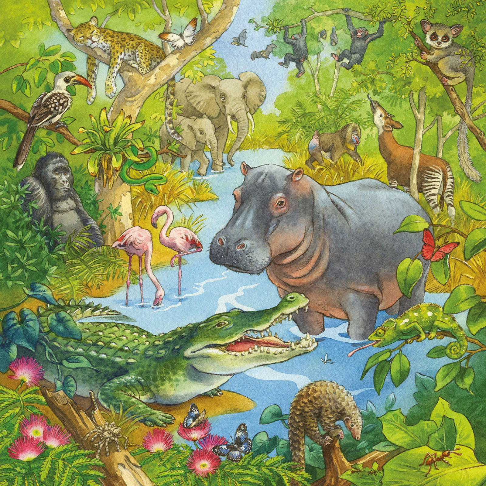 Jungle Fun - 3 x 49 Piece Puzzles