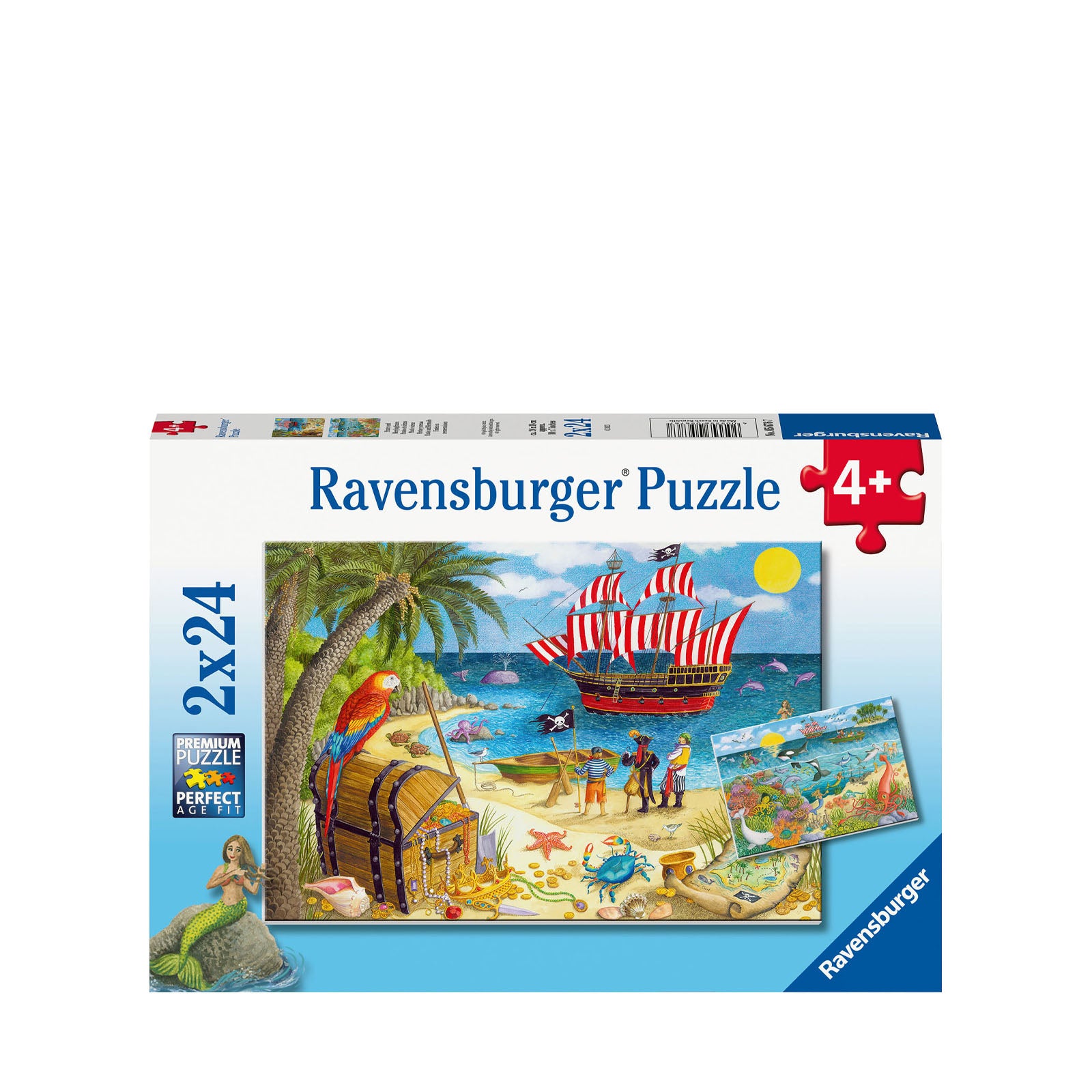 Pirates and Mermaids - 2 x 24 Piece Puzzles