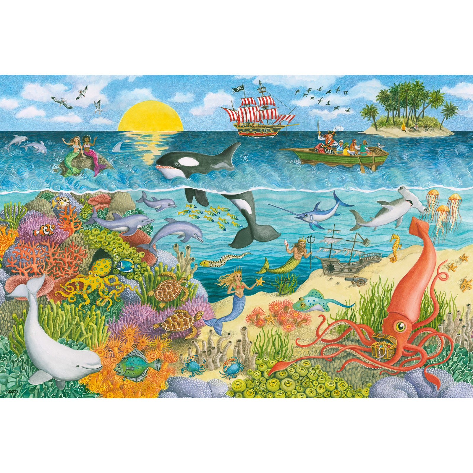 Pirates and Mermaids - 2 x 24 Piece Puzzles