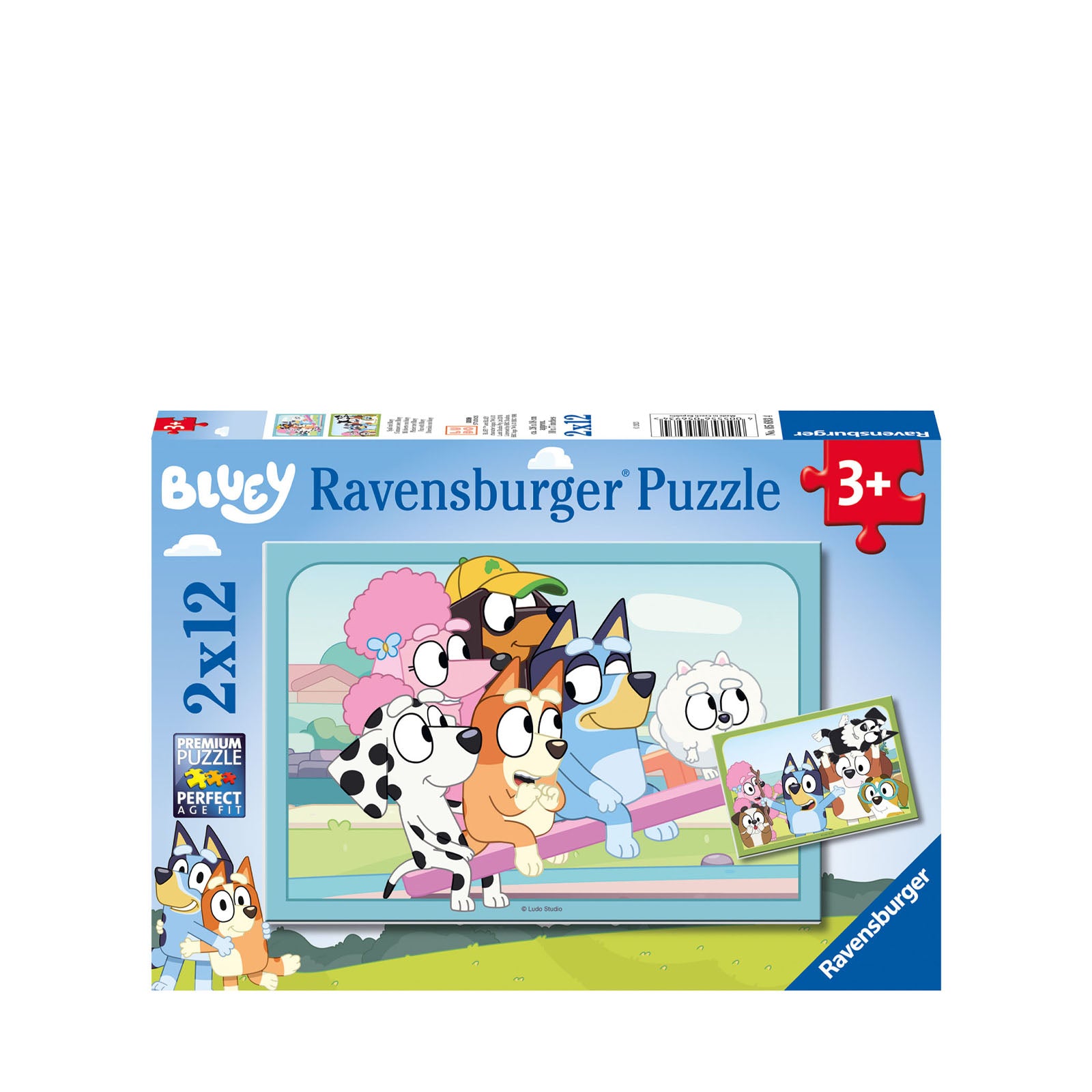 Bluey - 2 x 12 Piece Puzzles