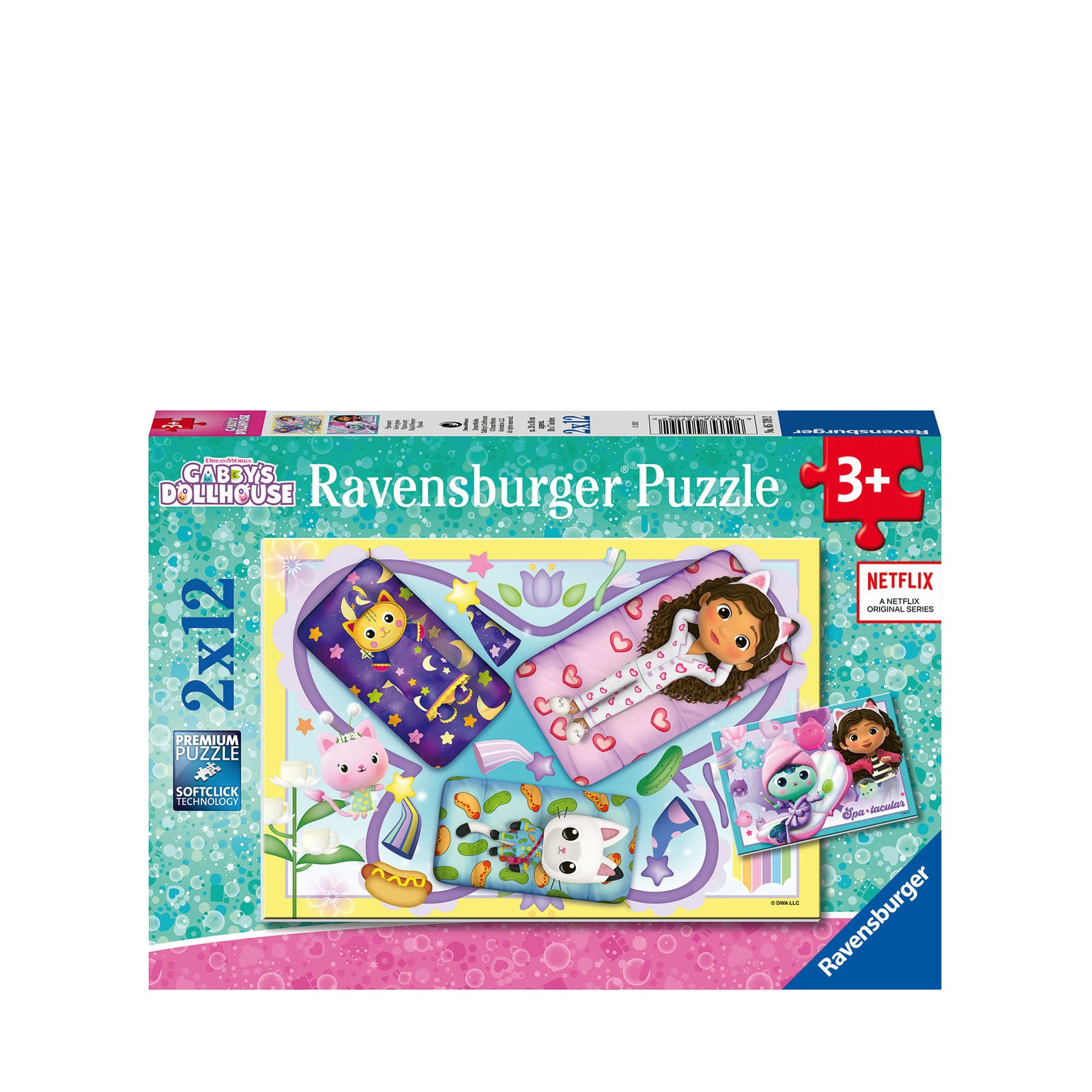 Gabbys Dollhouse - 2 x 12 Piece Puzzles