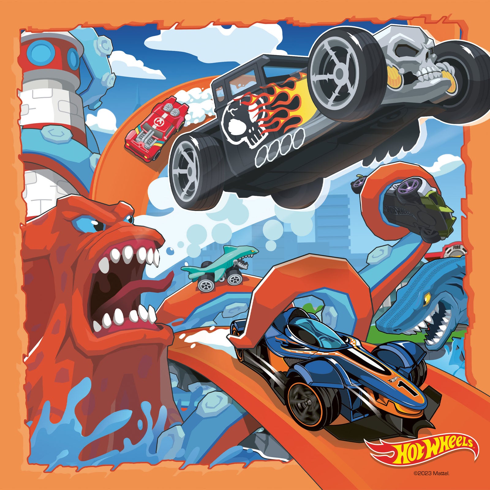 Hot Wheels - 3 x 49 Piece Puzzles