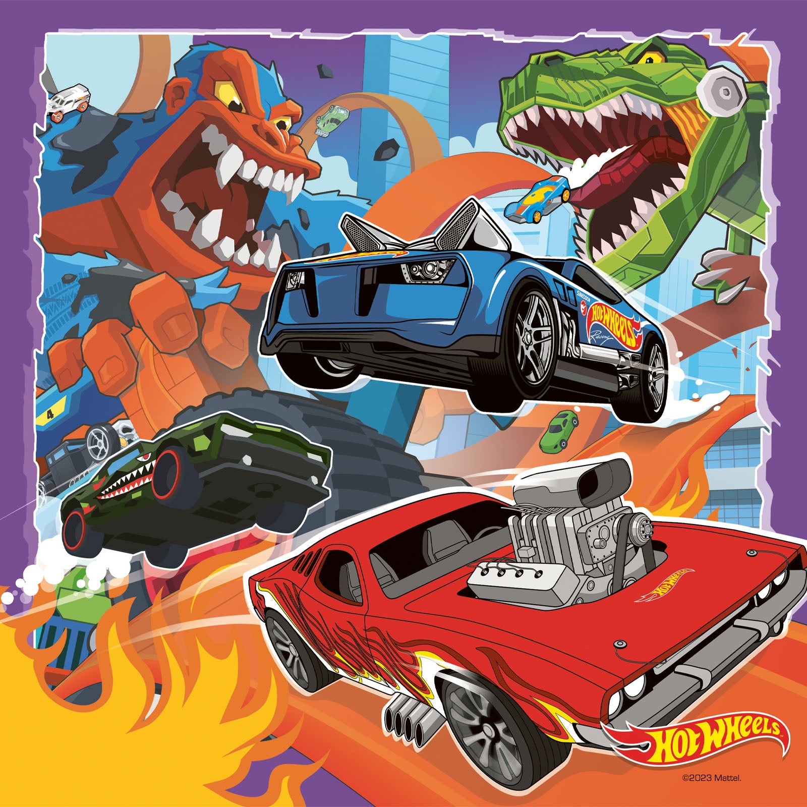 Hot Wheels - 3 x 49 Piece Puzzles