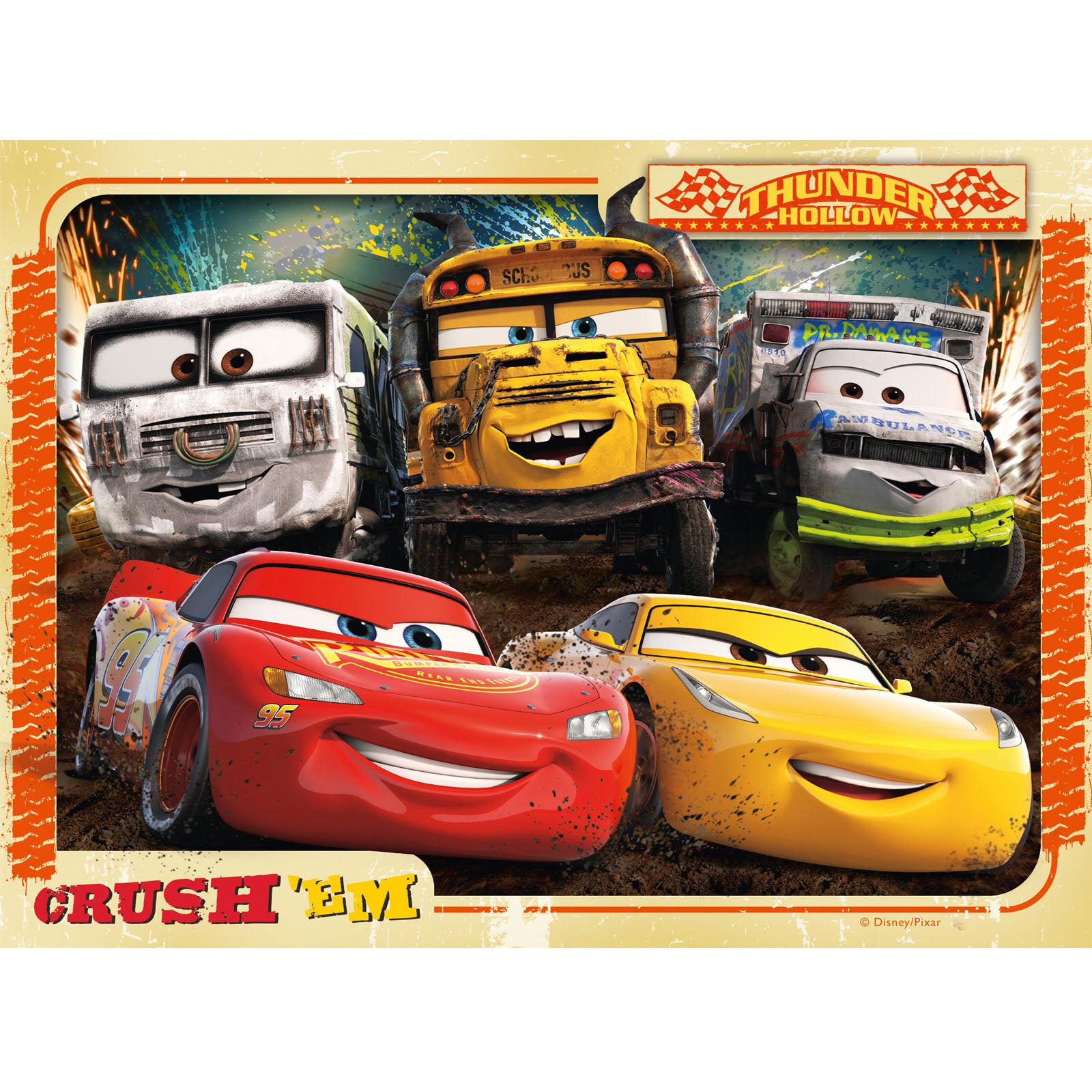 Disney Pixar Cars - 4 Puzzles In a Box