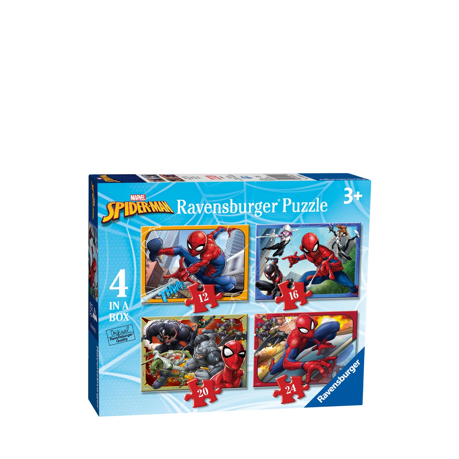 Marvel Spider-Man 4 in a box - 4 Puzzles In a Box