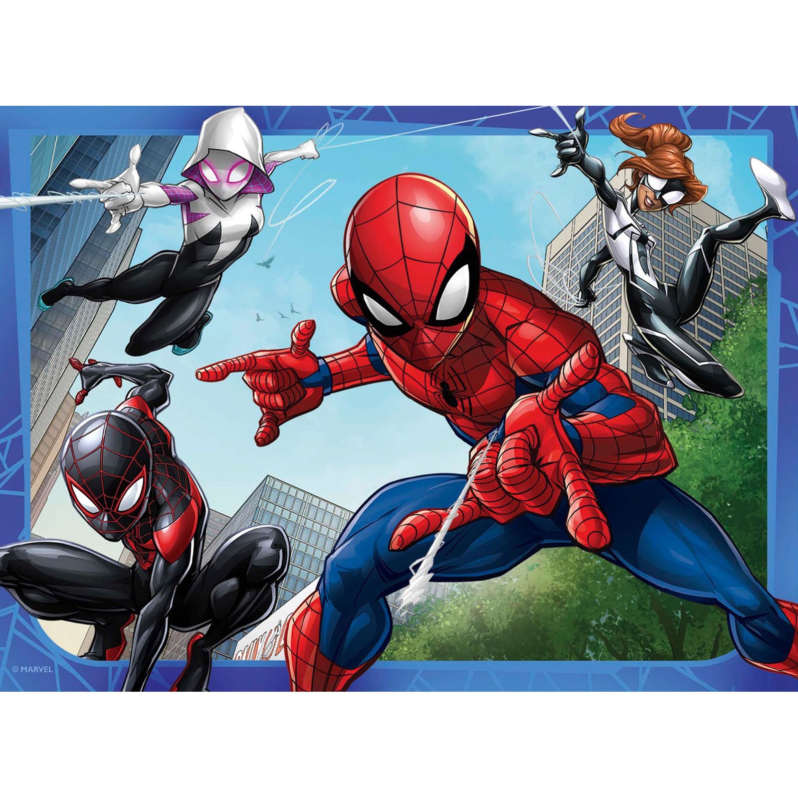 Marvel Spider-Man 4 in a box - 4 Puzzles In a Box