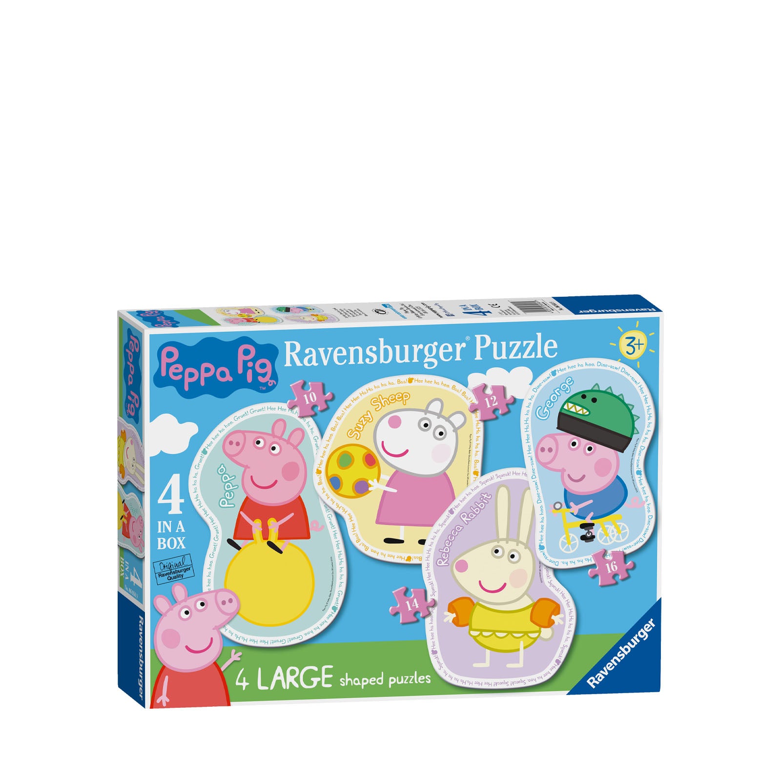 Peppa Pig - 4 Shaped Puzzles In a Box