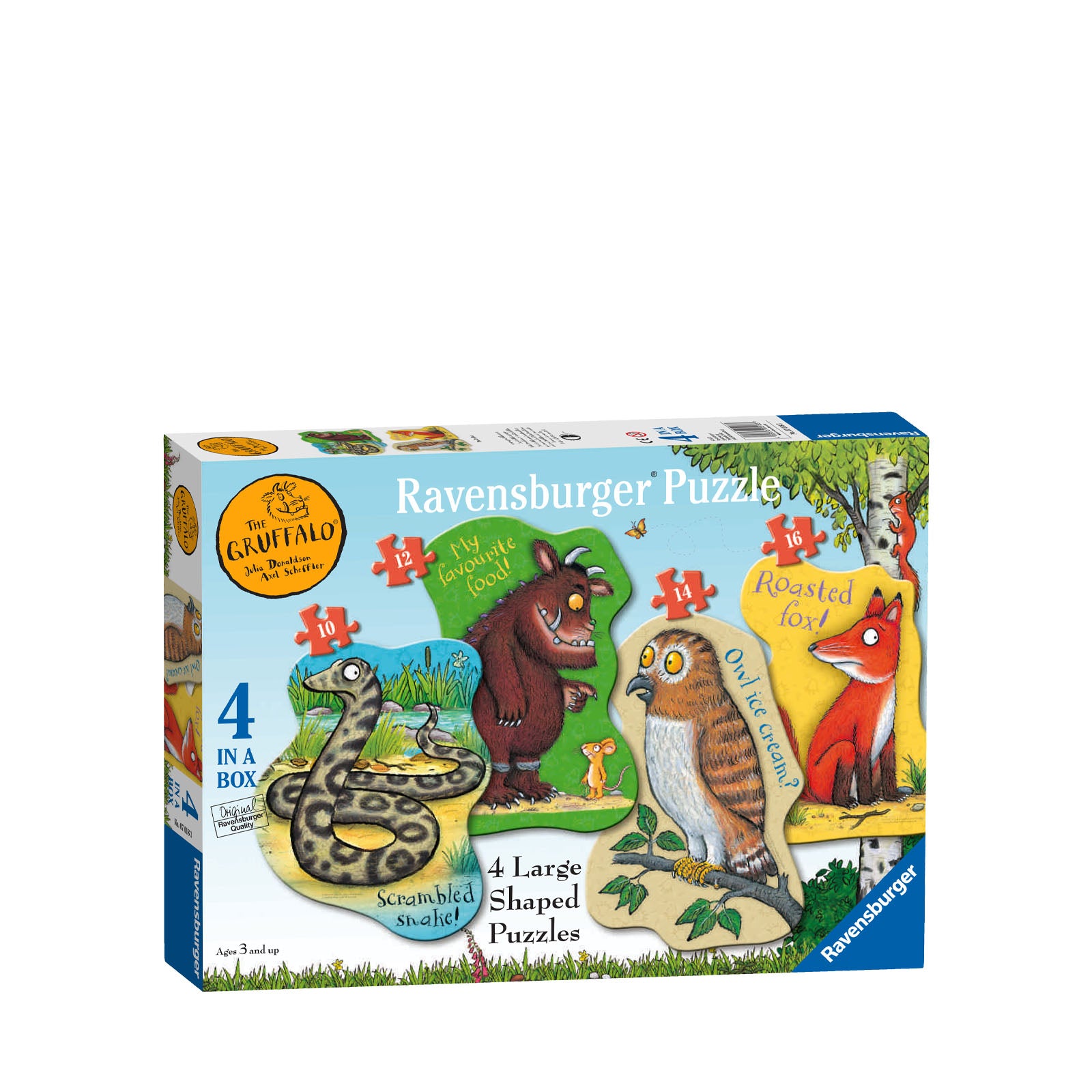 The Gruffalo - 4 Shaped Puzzles In a Box