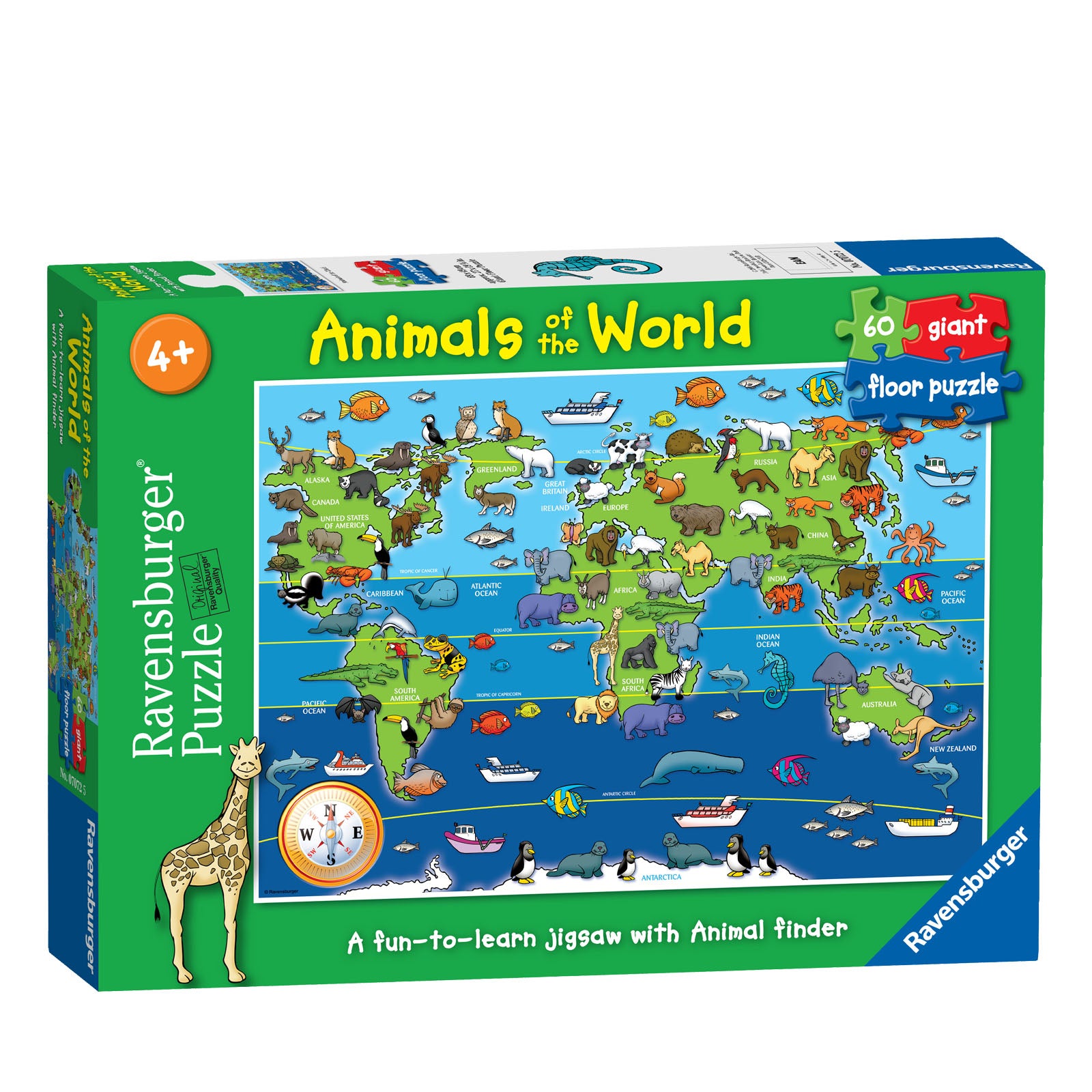 Animals of the World - Giant Floor Puzzle 60 Piece