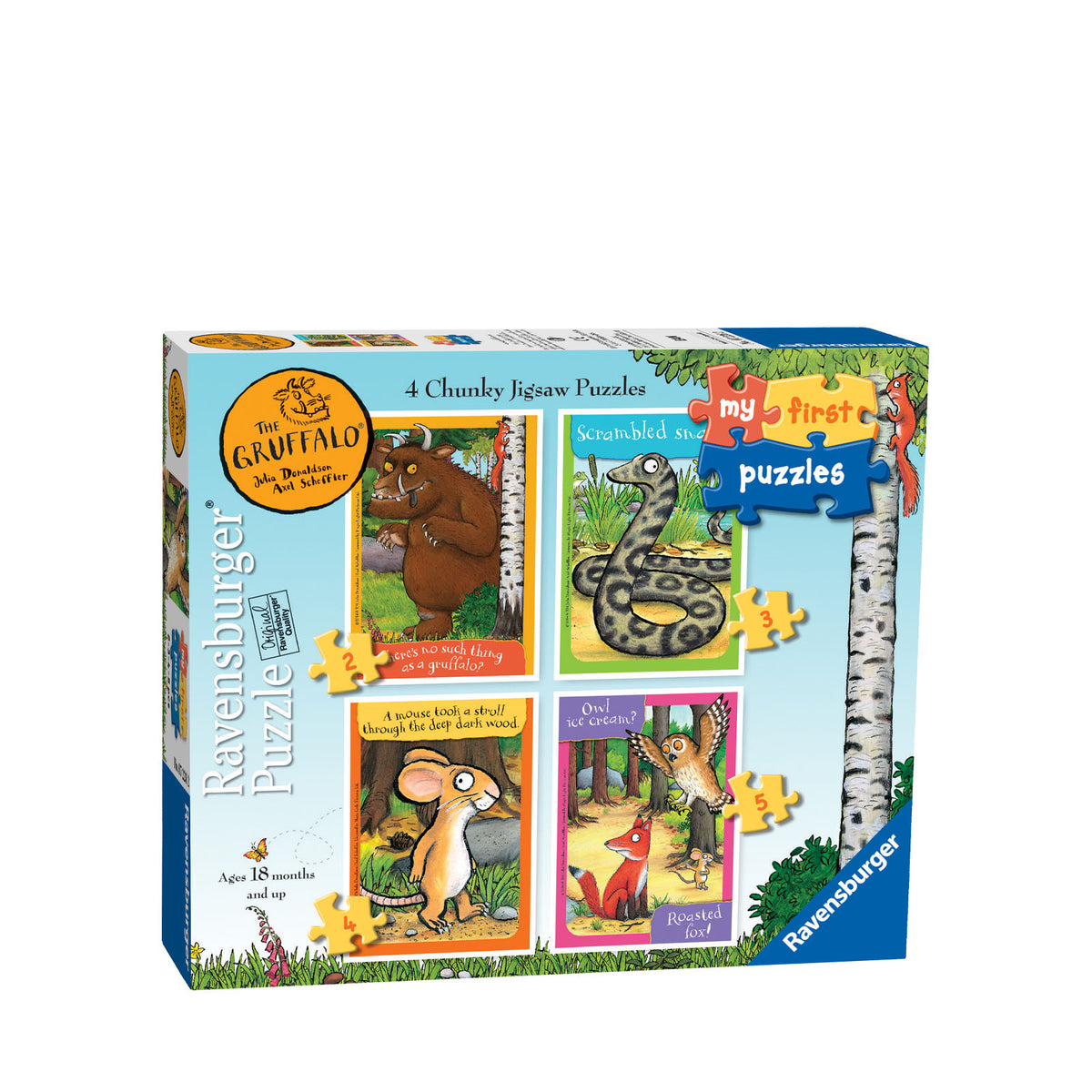 Ravensburger 12001050-Puzzle The Gruffalo-2 X 24 Pièces, 12001050