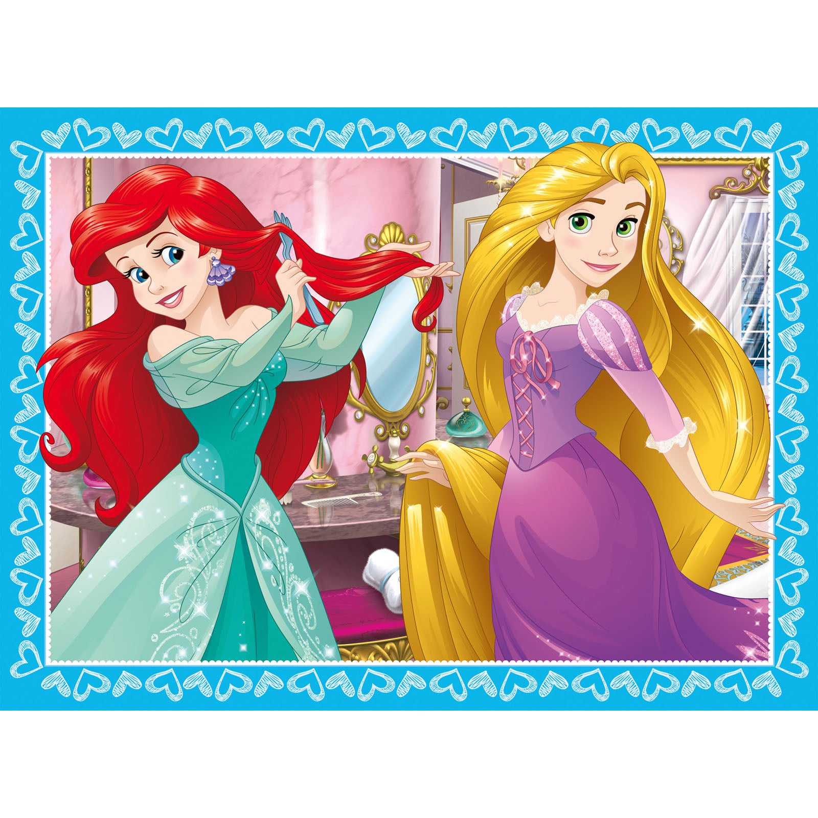 Disney Princess Caring - 4 Puzzles In a Box