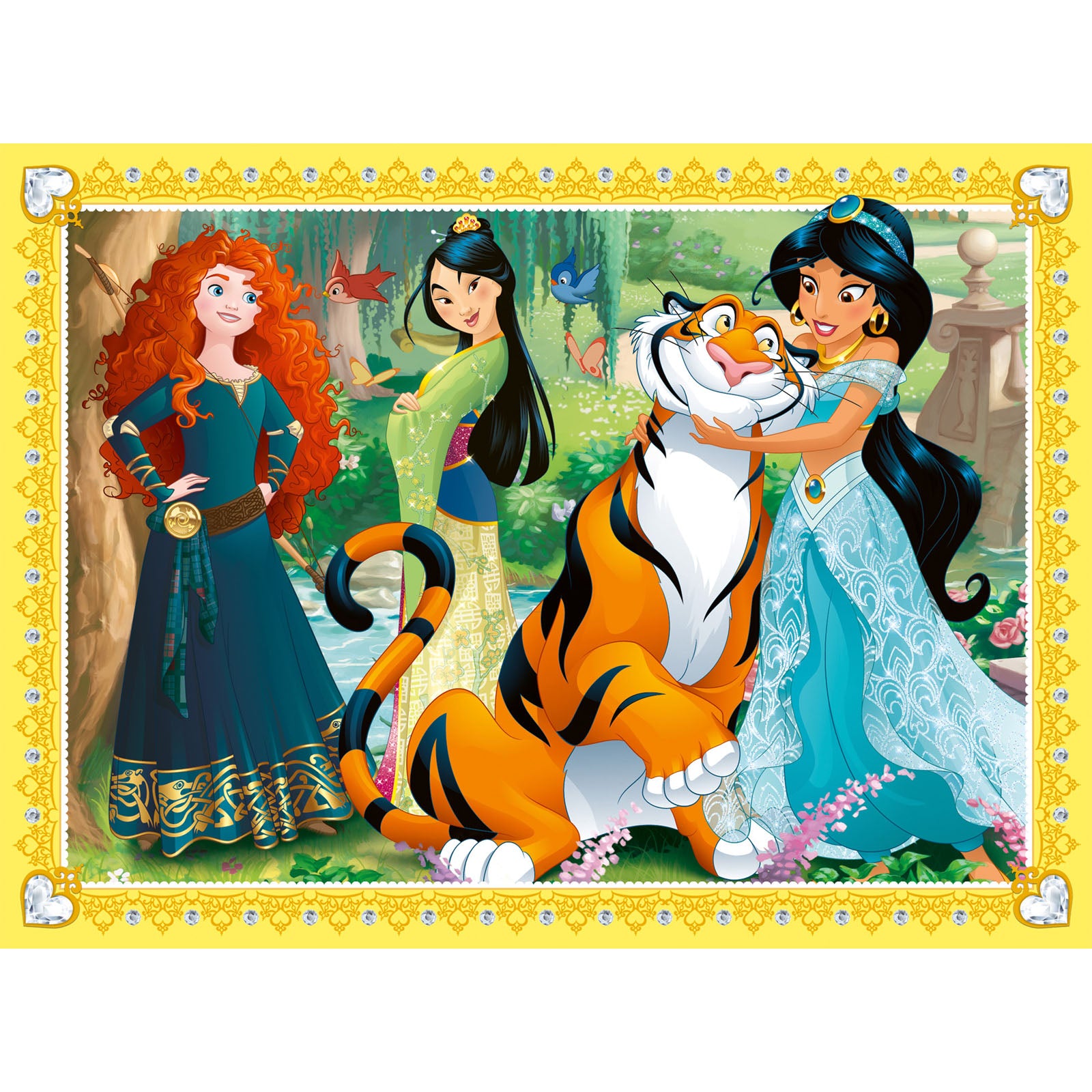 Disney Princess Caring - 4 Puzzles In a Box