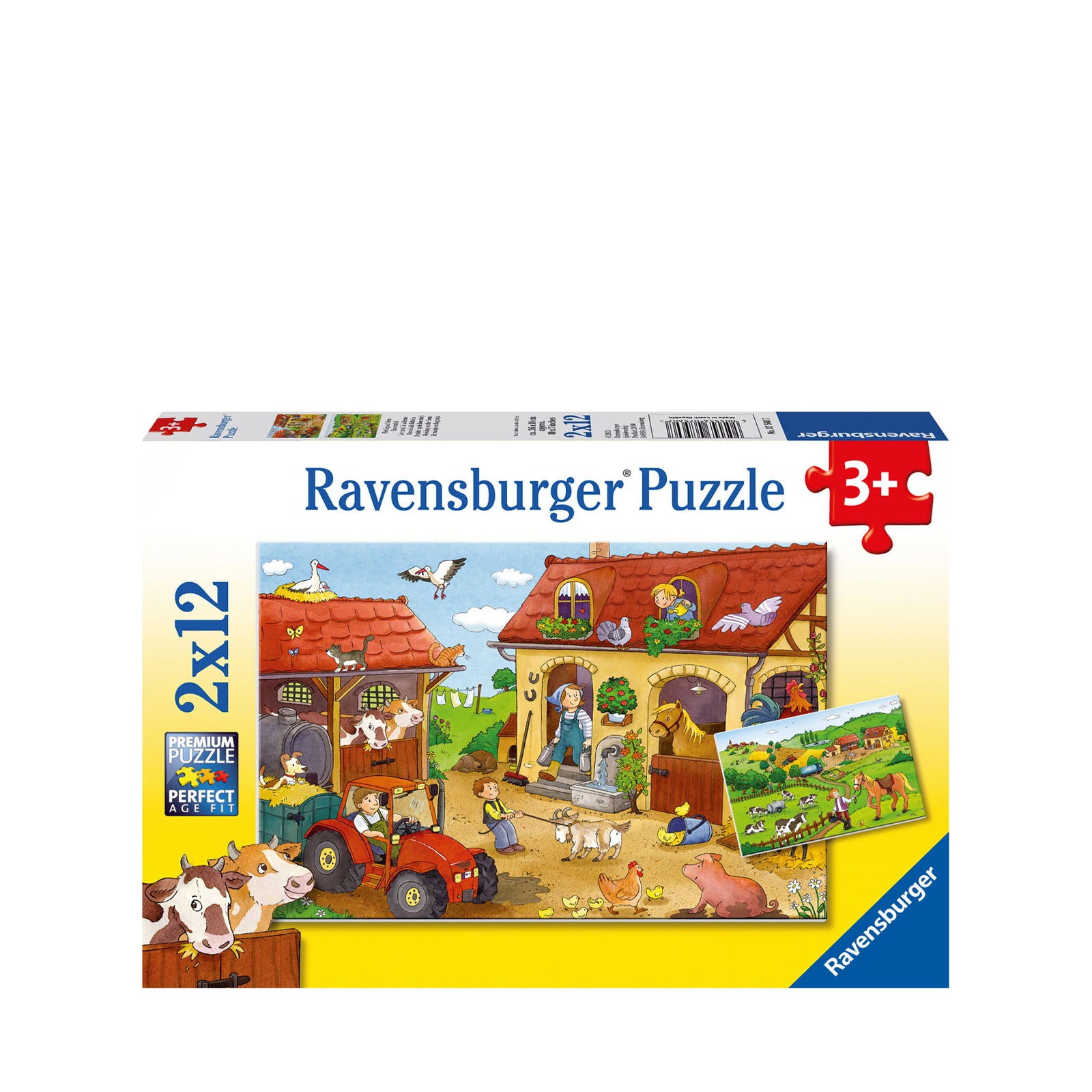 On the Farm - 2 x 12 Piece Puzzles