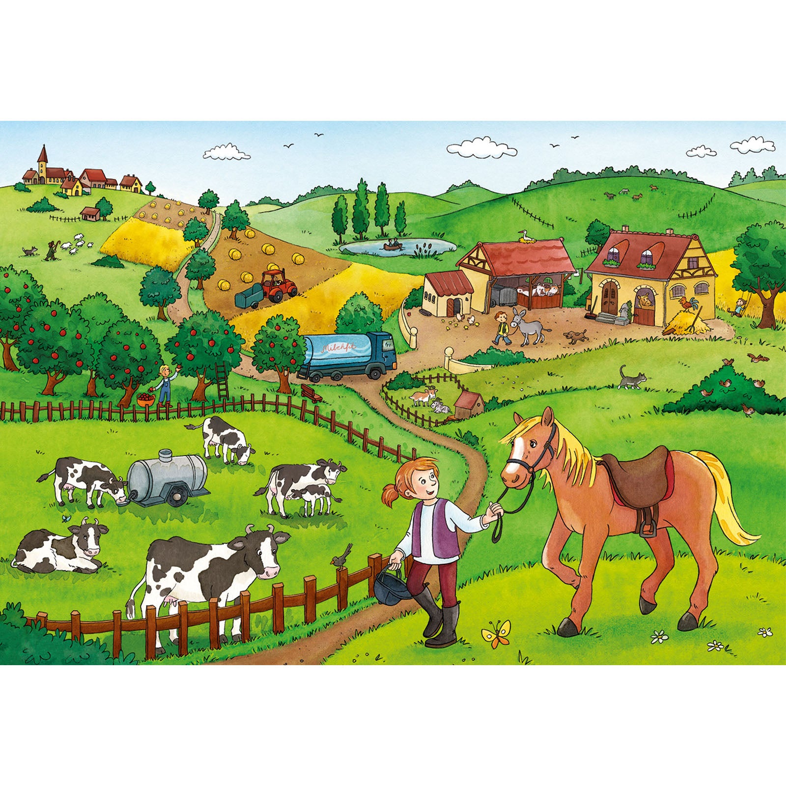 On the Farm - 2 x 12 Piece Puzzles