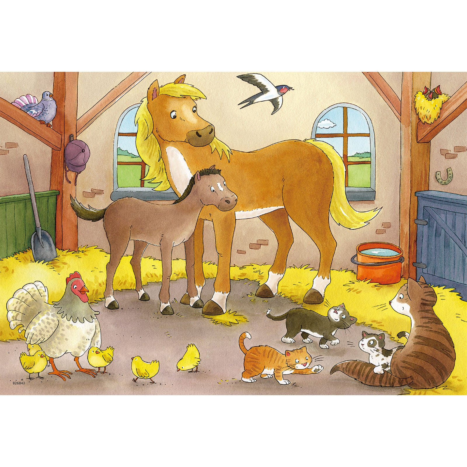 Farm Animals - 2 x 12 Piece Puzzles