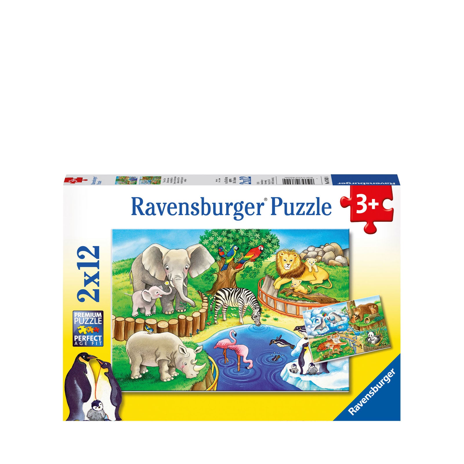 Time at the Zoo - 2 x 12 Piece Puzzles