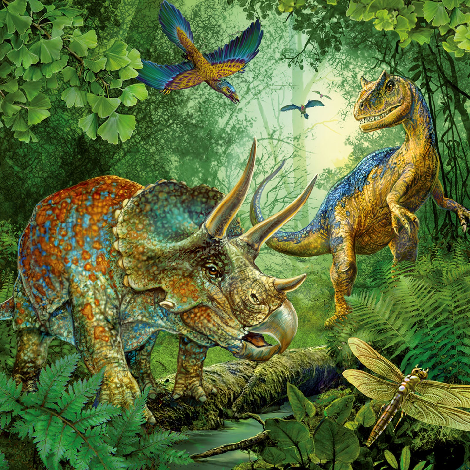 Dinosaur Fascination - 3 x 49 Piece Puzzles