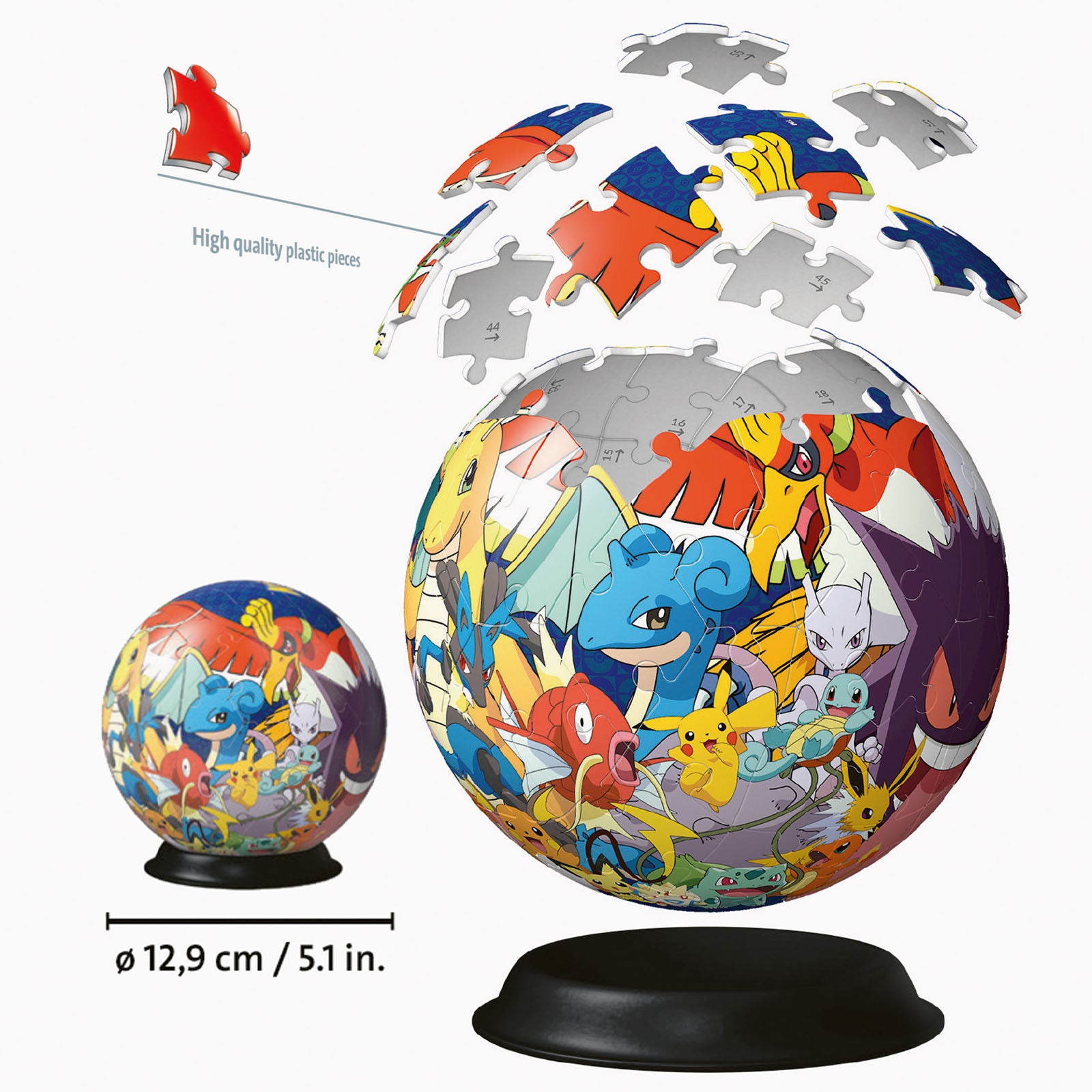 Pokemon - 72 Piece 3D Ball Puzzle