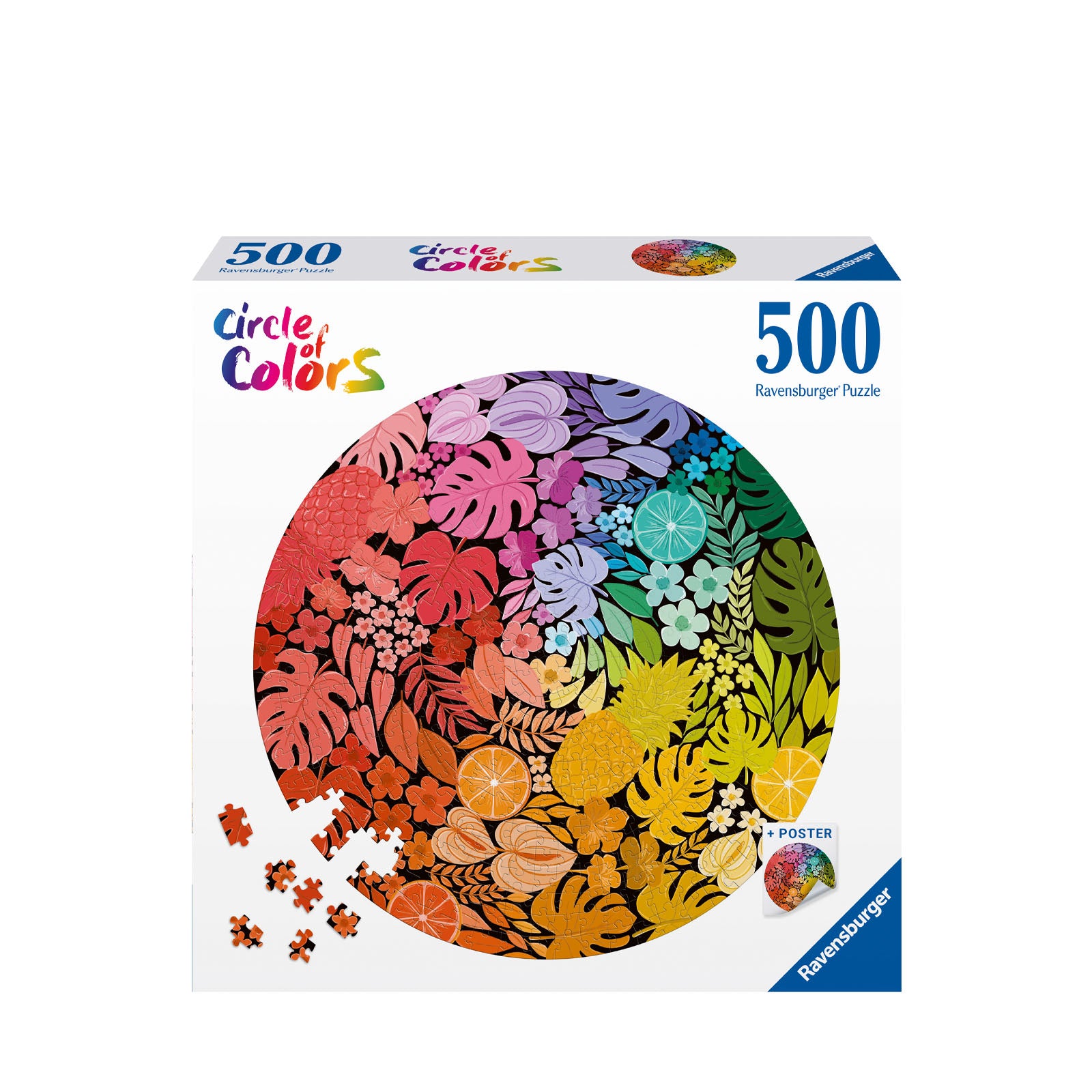 Circle of Colours Tropical - 500 Piece Circular Puzzle