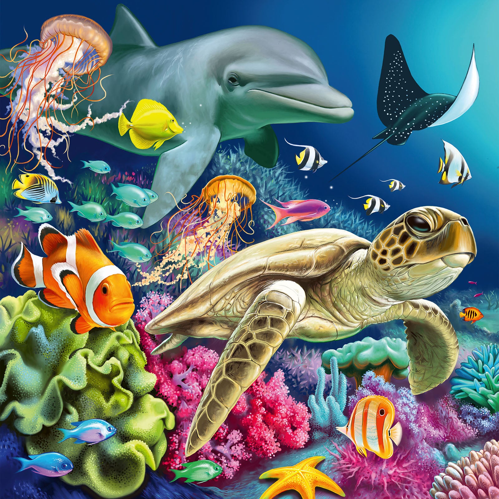 Under Water - 3 x 49 Piece Puzzles