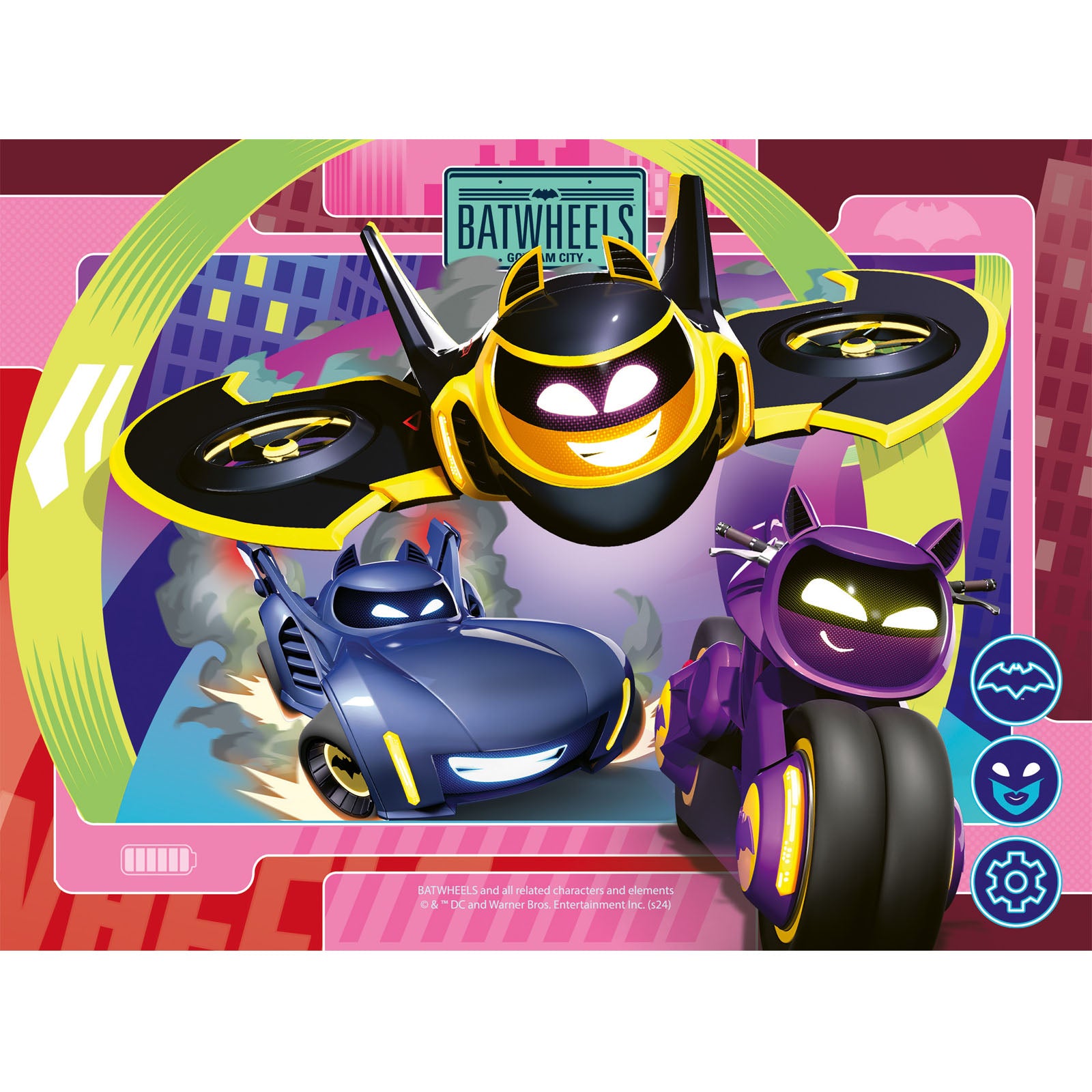 Batwheels - 4 Puzzles In a Box