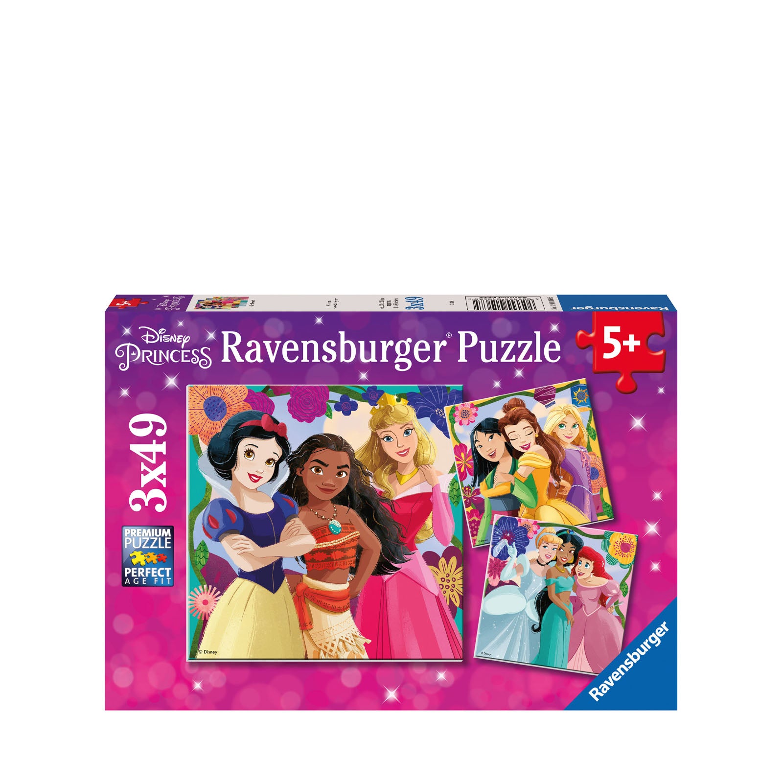 Disney Princess - 3 x 49 Piece Puzzles