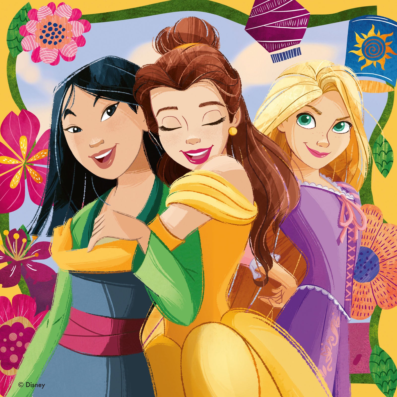 Disney Princess - 3 x 49 Piece Puzzles