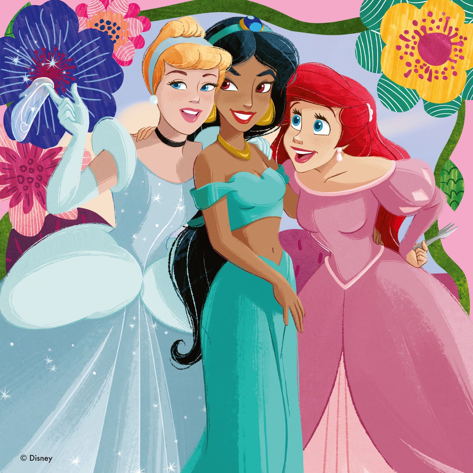 Disney Princess - 3 x 49 Piece Puzzles