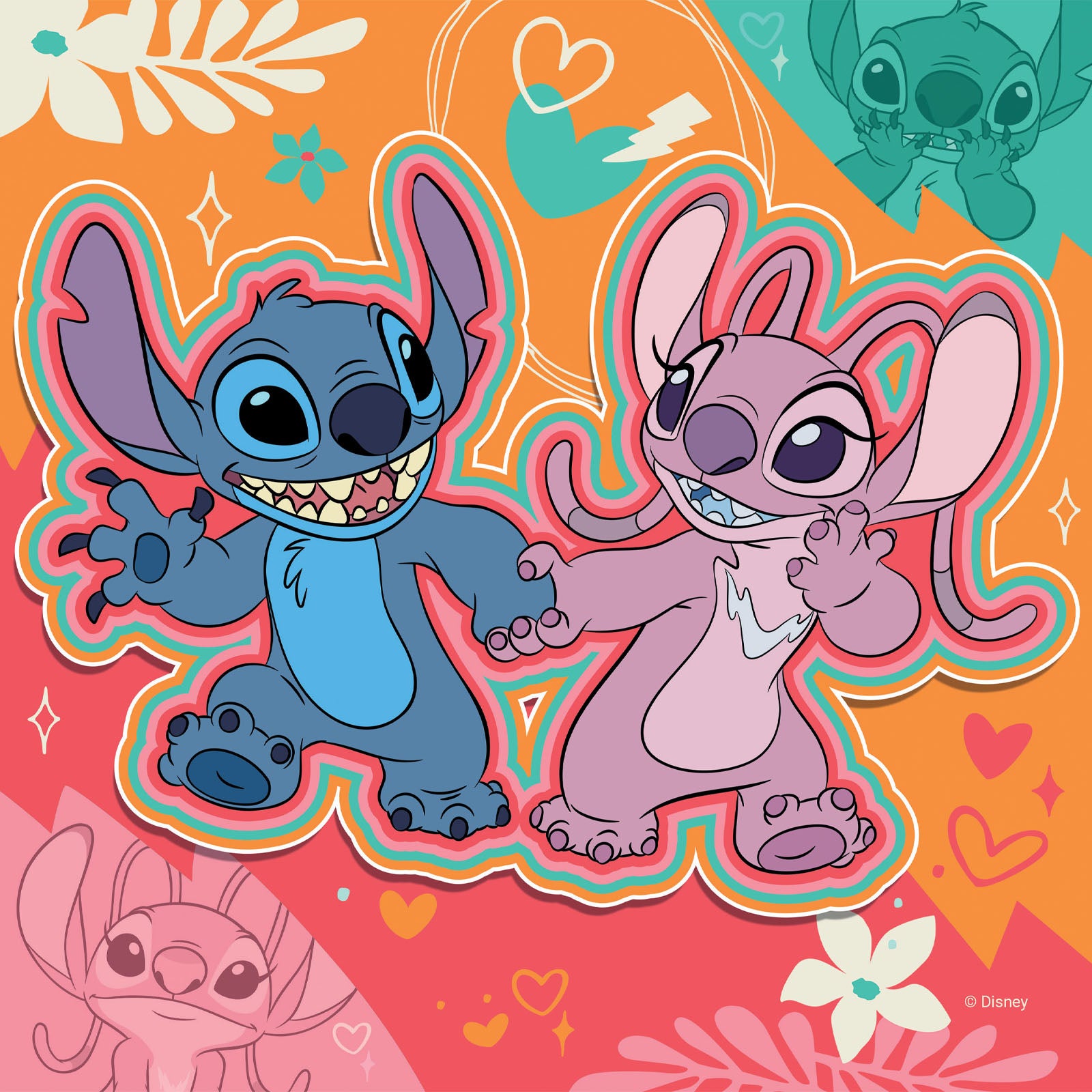 Disney Stitch - 3 x 49 Piece Puzzles