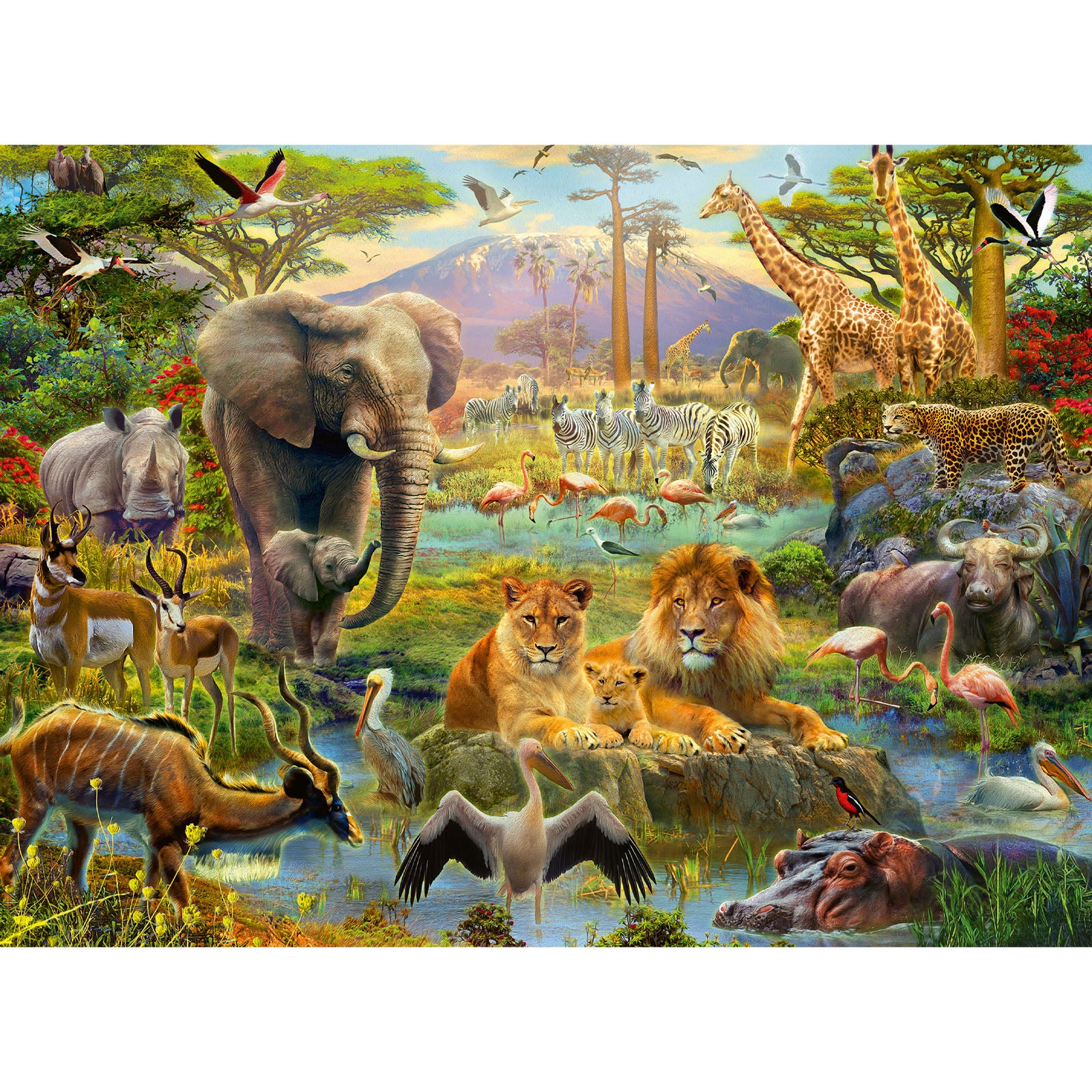 Animals of the Savanna - 200 Piece Puzzle