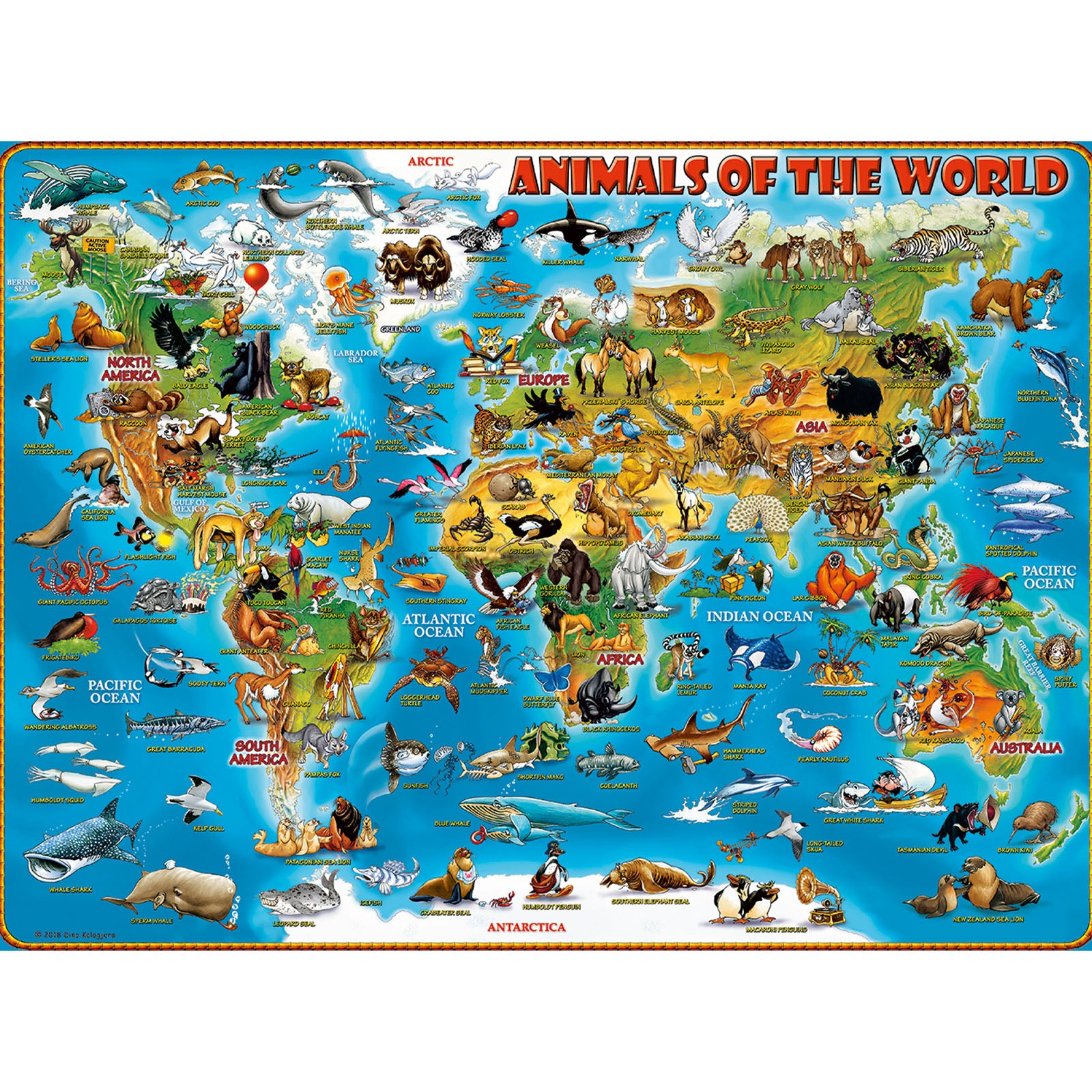 Animals of the World - 300 XXL Piece Puzzle