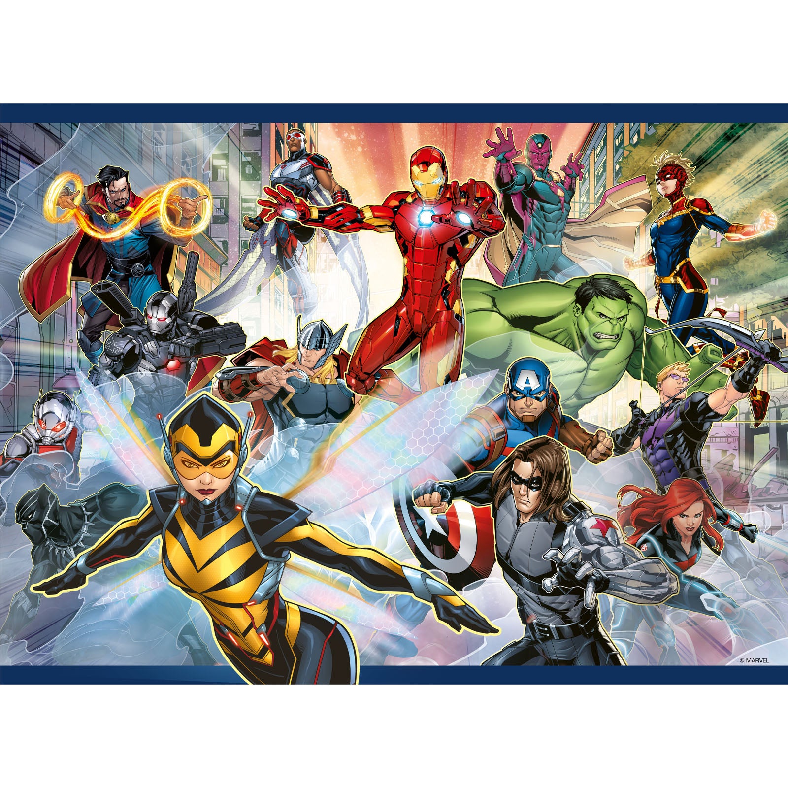 Avengers Superheroes in Action - 100 XXL Piece Puzzle